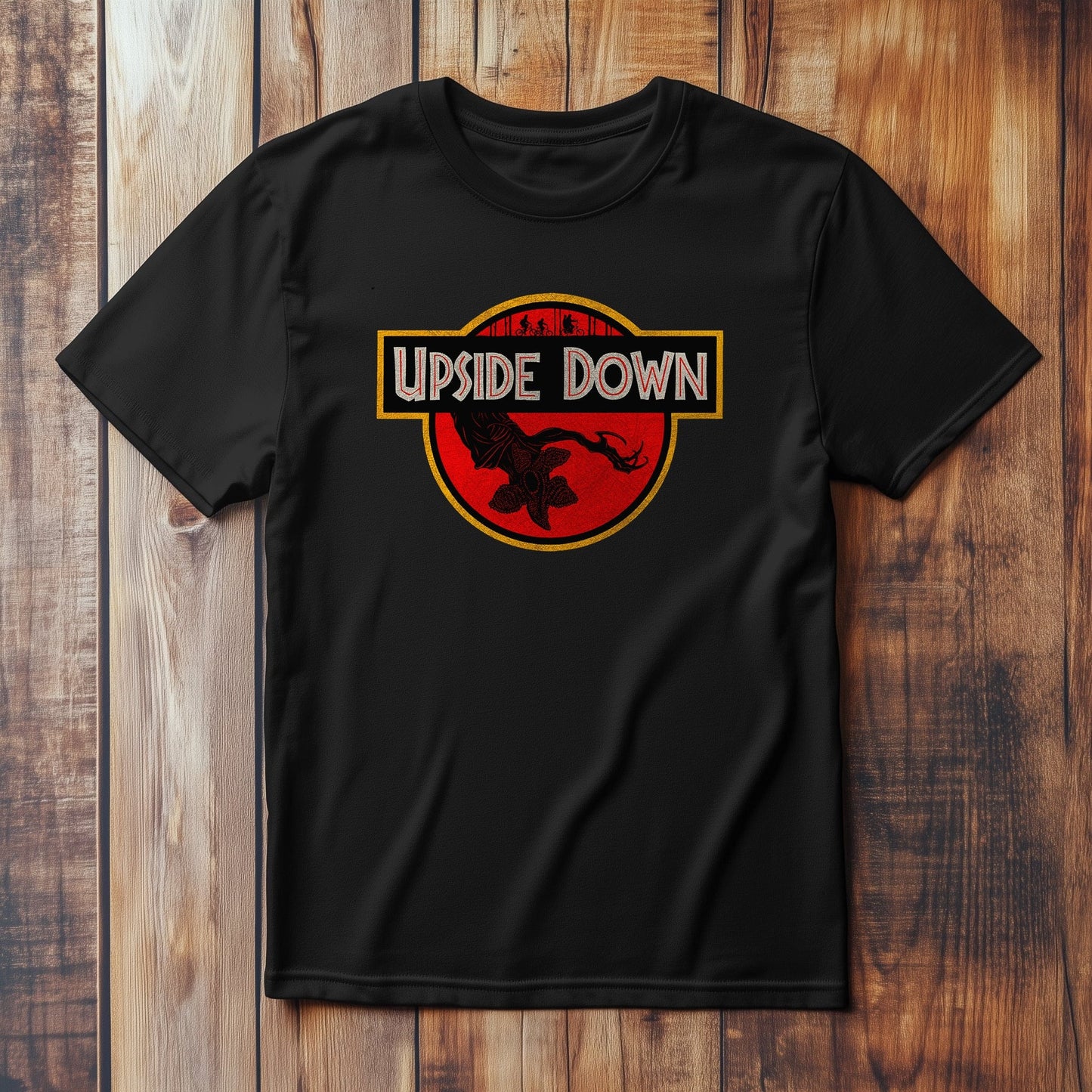 Upside-Down Park Dinosaur T-Shirt
