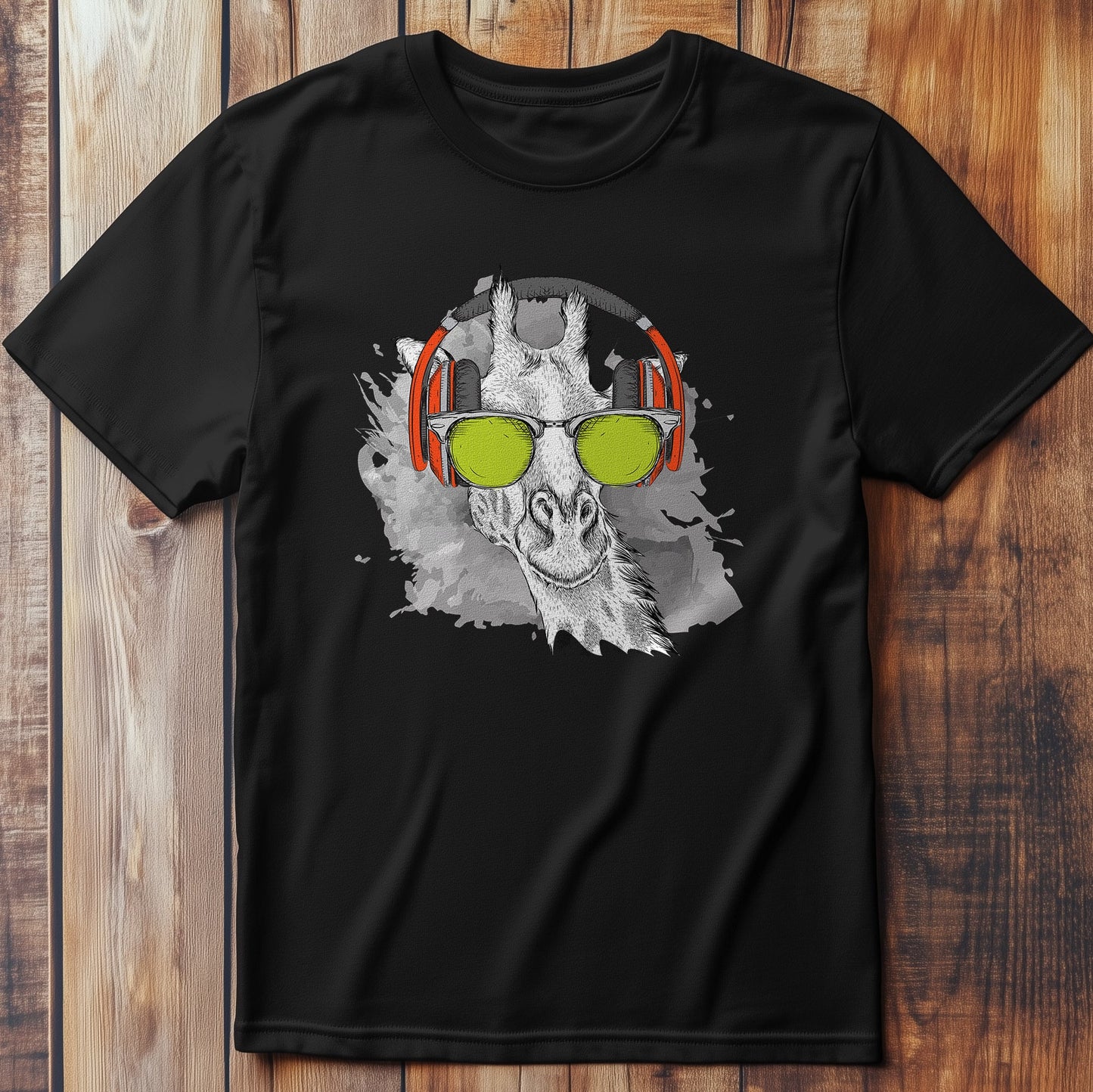 Giraffe Headphone T-Shirt