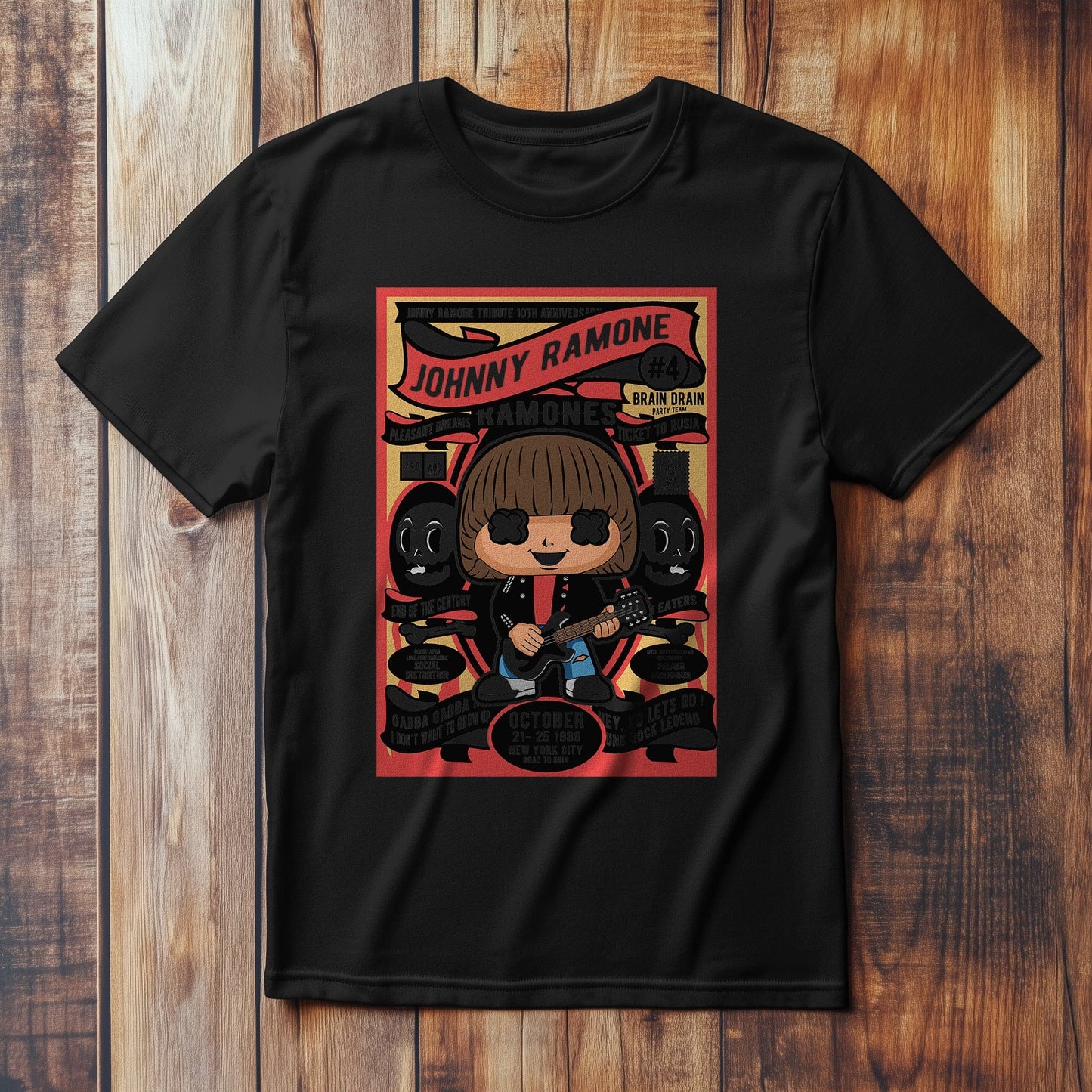 Johnny Ramone T-shirt - Gun Toting