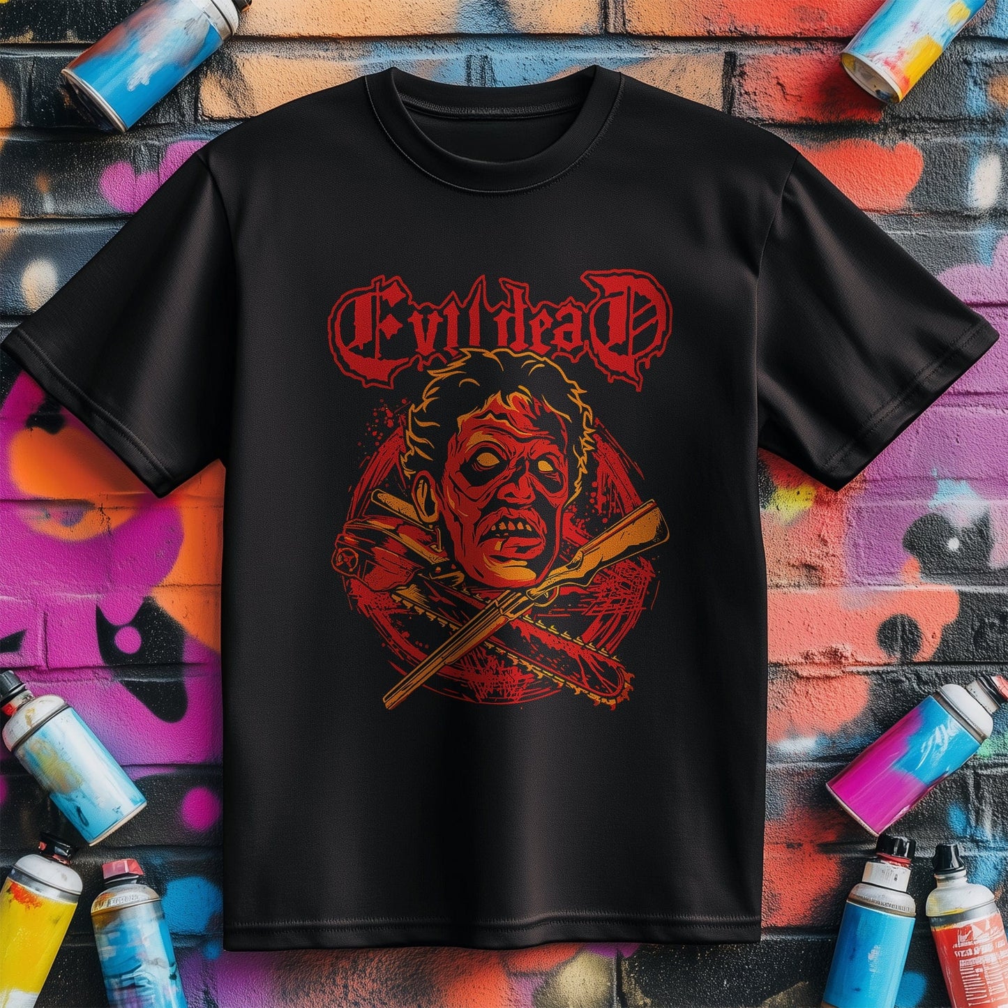 Evil Ash Skull & Crossbones T-shirt