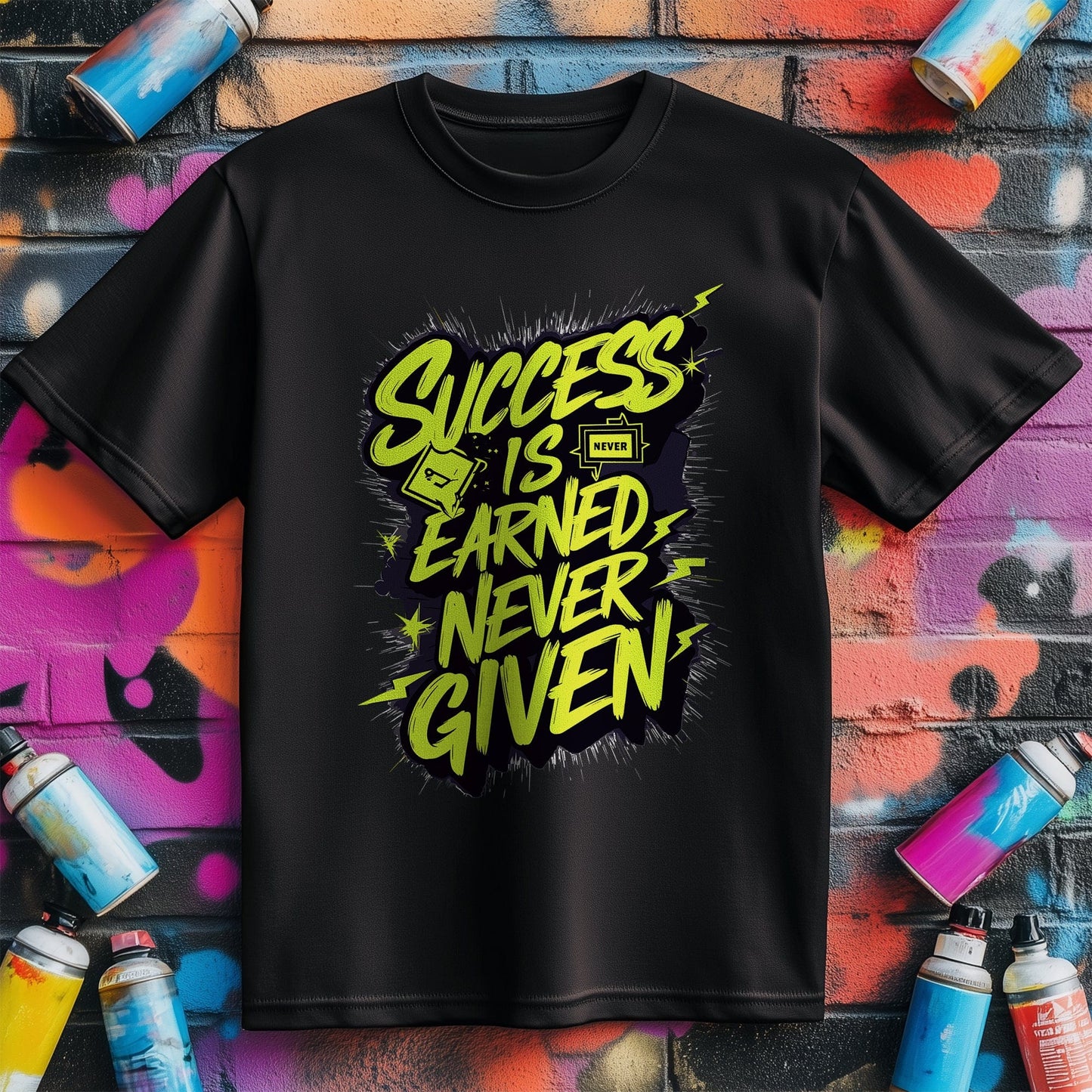 Motivation 11 T-Shirt  Earned Success, Not Given!