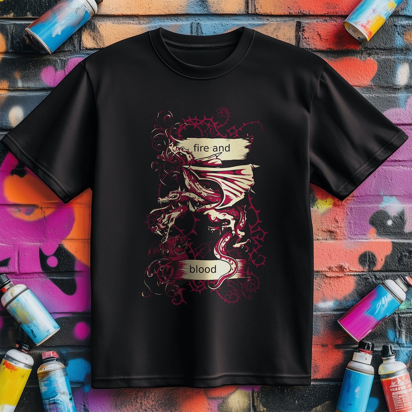 Dragon Fire & Blood T-shirt -