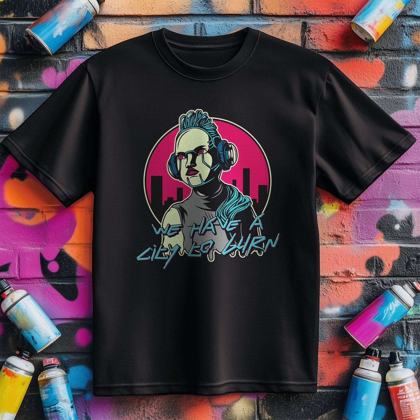 Cyberpunk_4 T-shirt - Futuristic