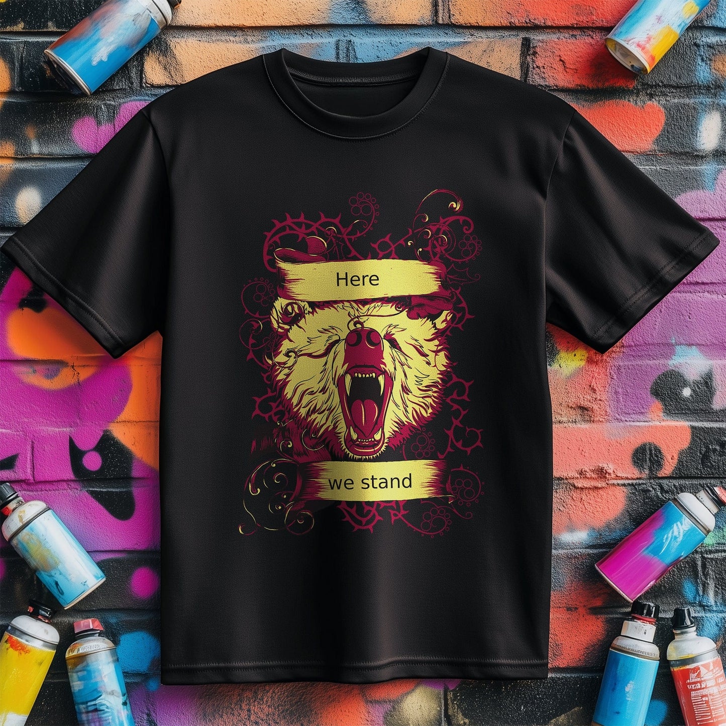 Here We Stand Bear T-shirt -