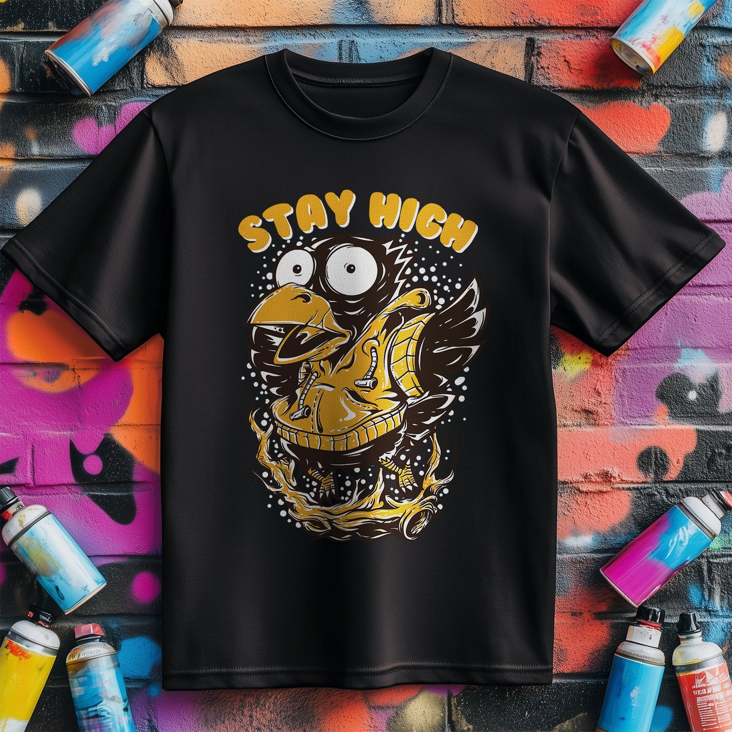 Stay High Bird T-Shirt - Feathered