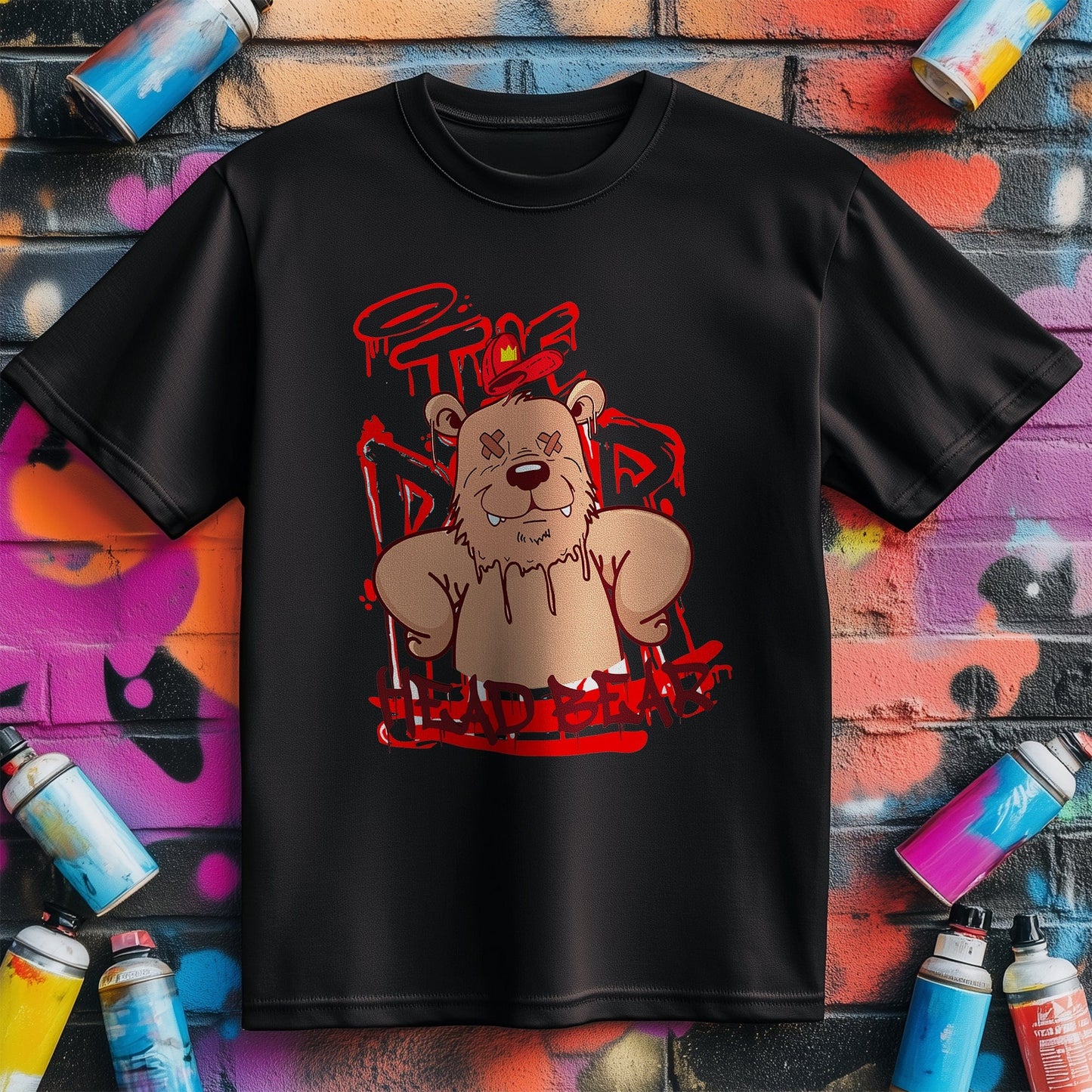 Head Bear T-shirt - Get your bear-y