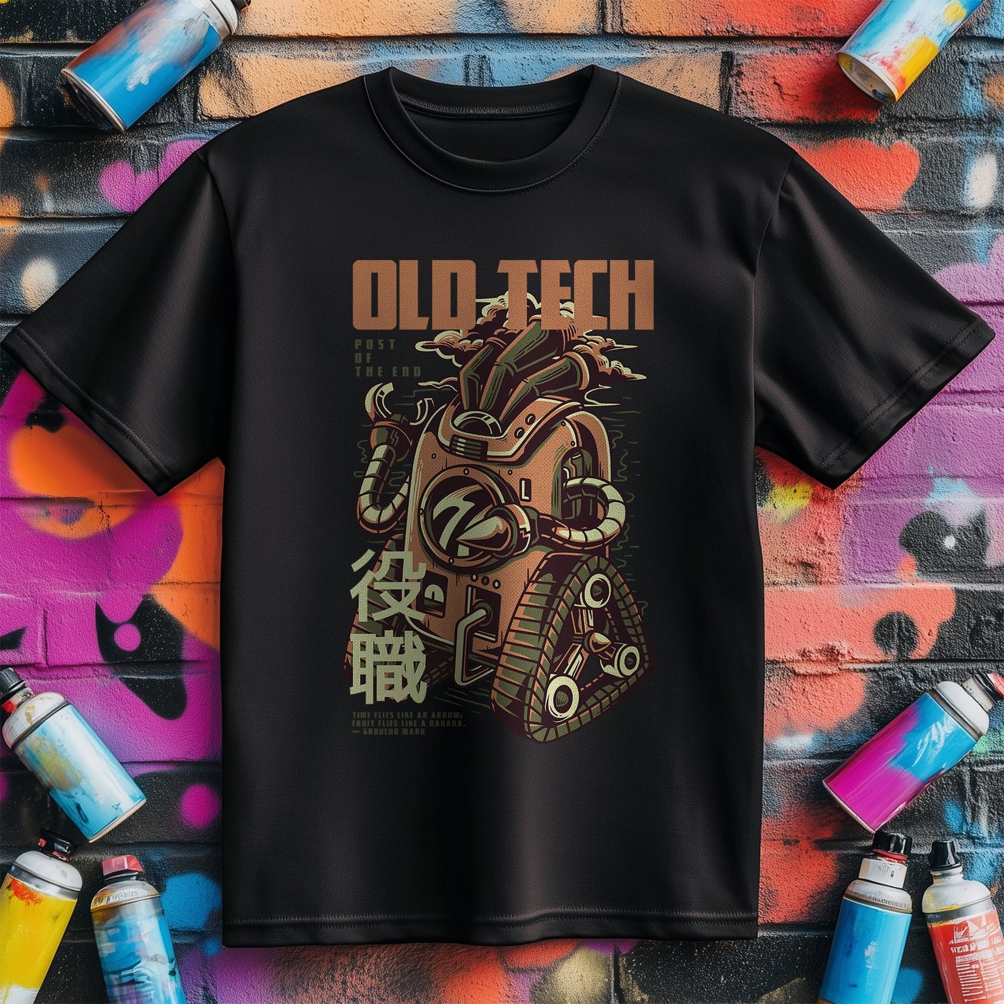 Old Tech Robot T-Shirt - Retro and