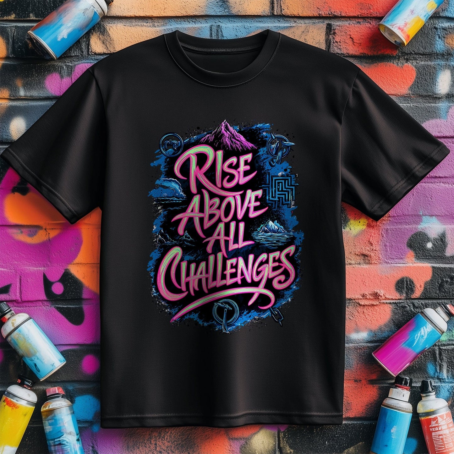 Motivation 15 T-Shirt  Rise Above the challenges