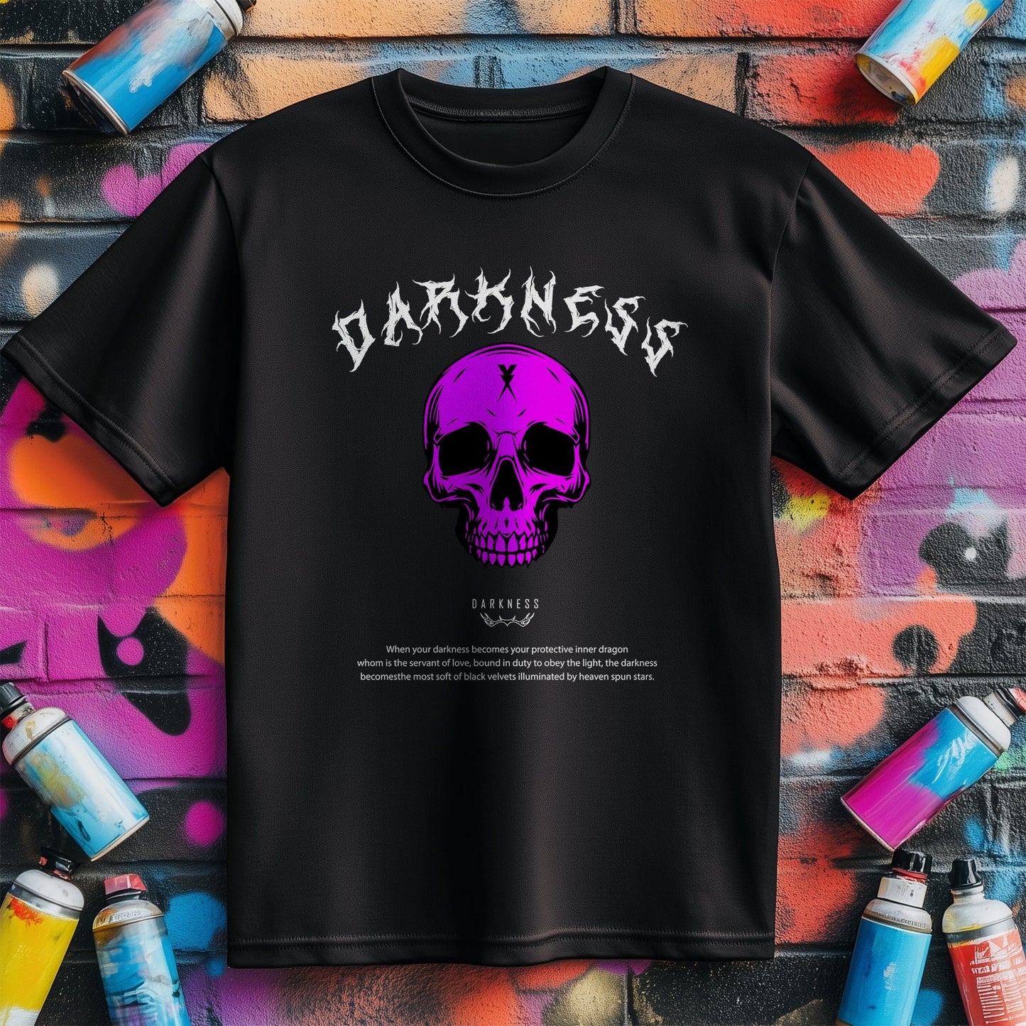 Darkness Skull t-shirt - Embrace
