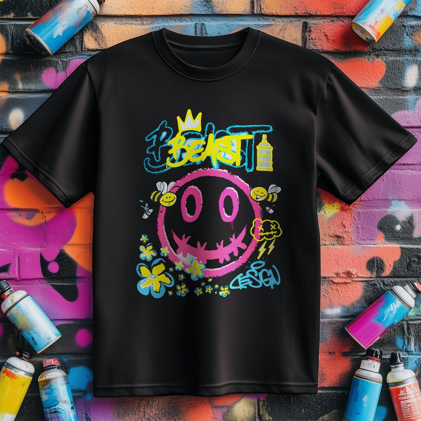 Beast Smiley T-Shirt - Rule the Day