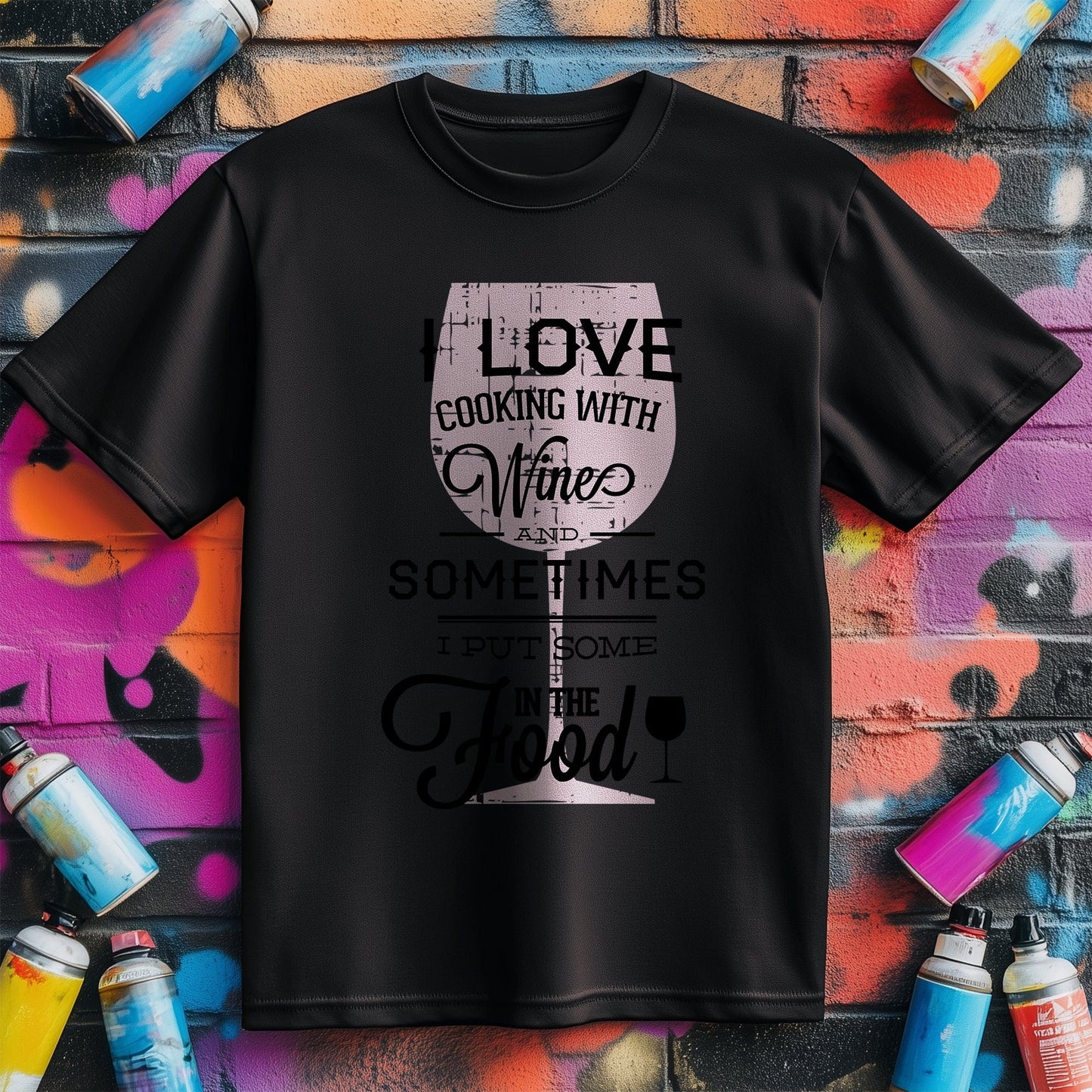I Love Cooking With Wine T-Shirt -