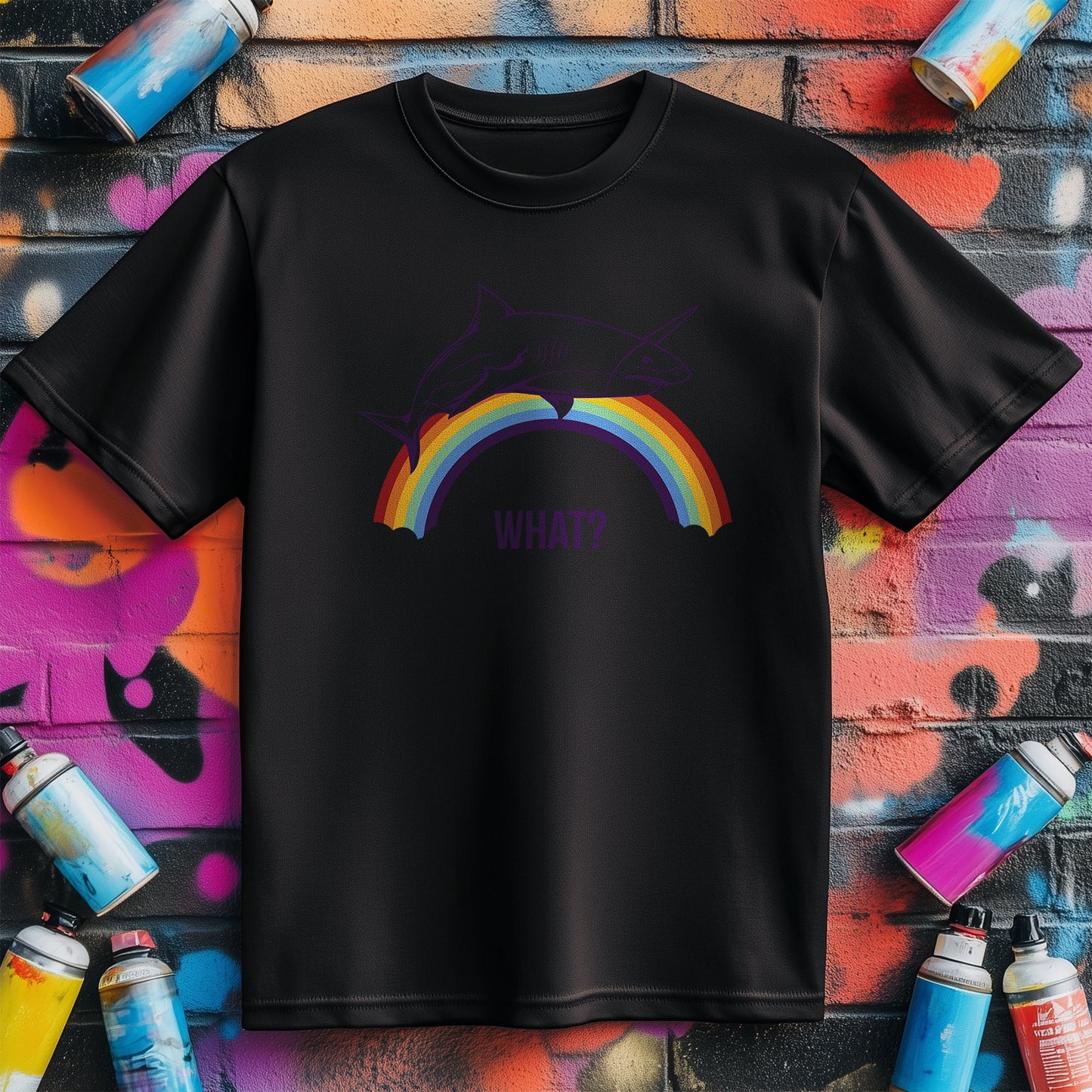 Shark Rainbow T-Shirt - Dive into