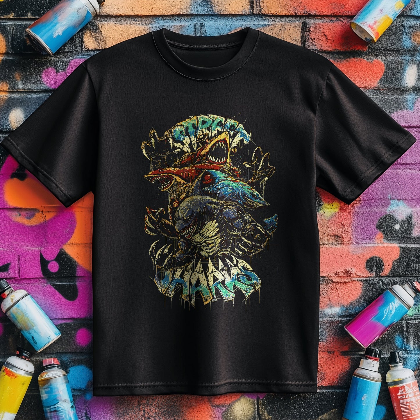 Street Sharks T-shirt ‚Äì Swim into