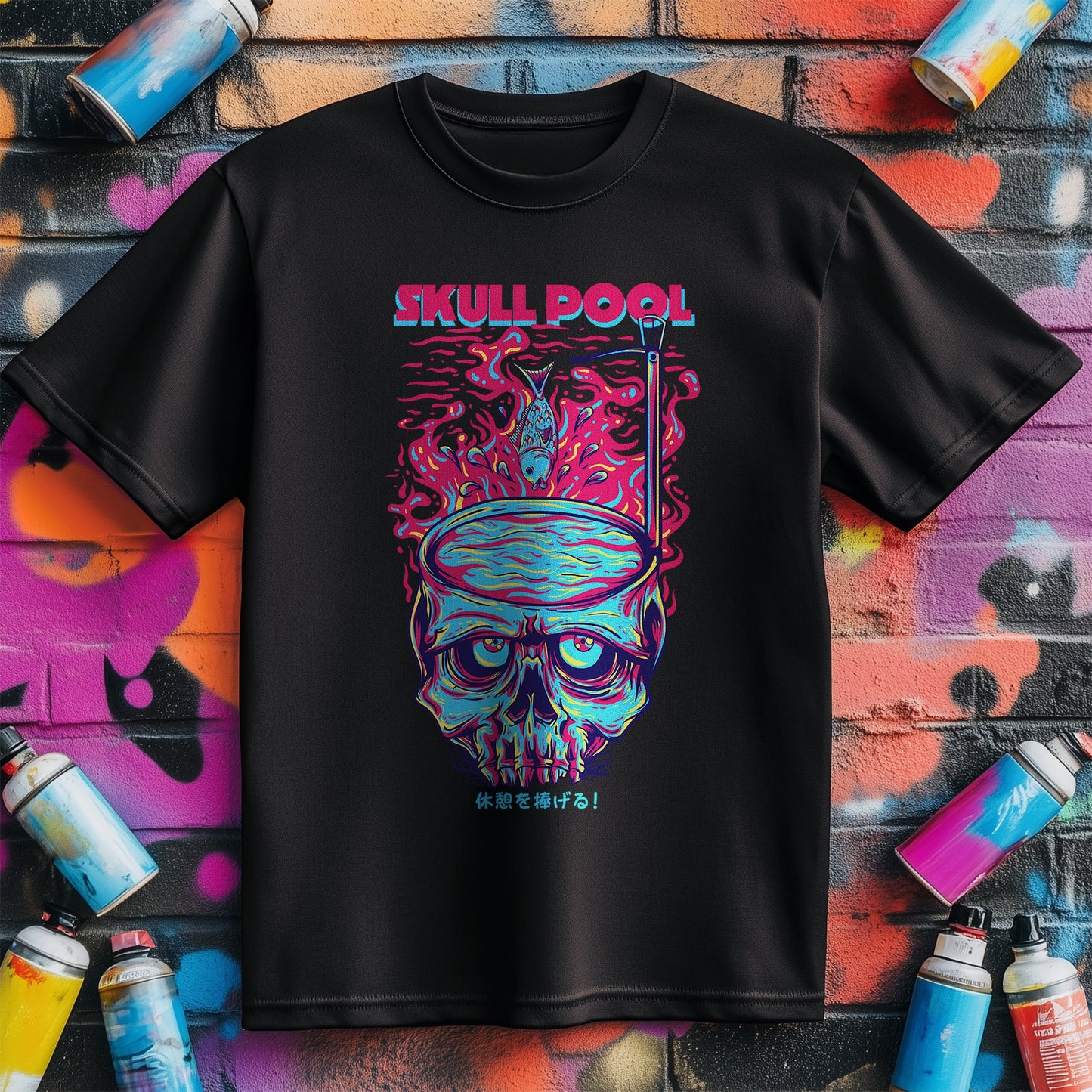 Skull Pool T-Shirt - Dive into