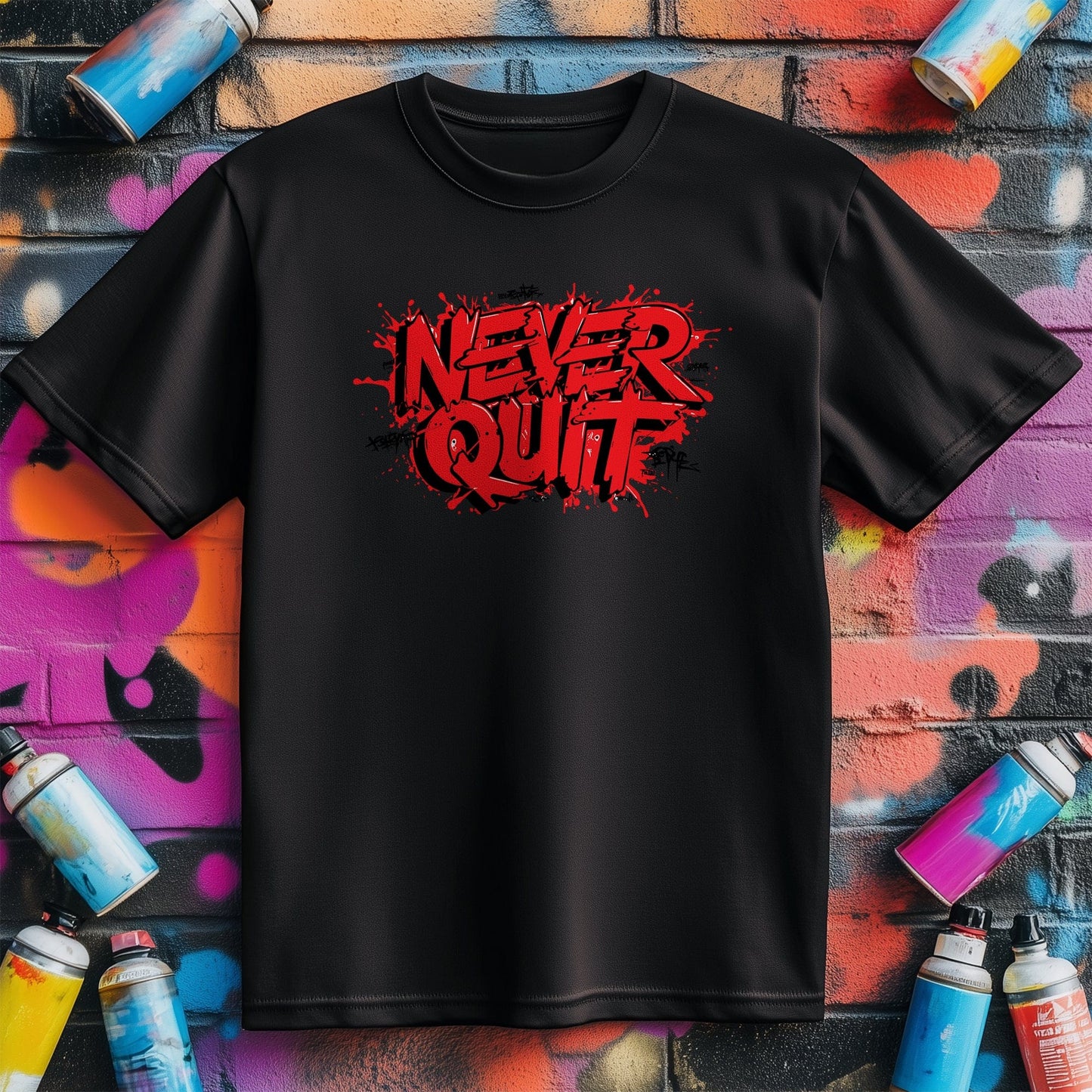 Motivation 76 T-Shirt  Never Quit