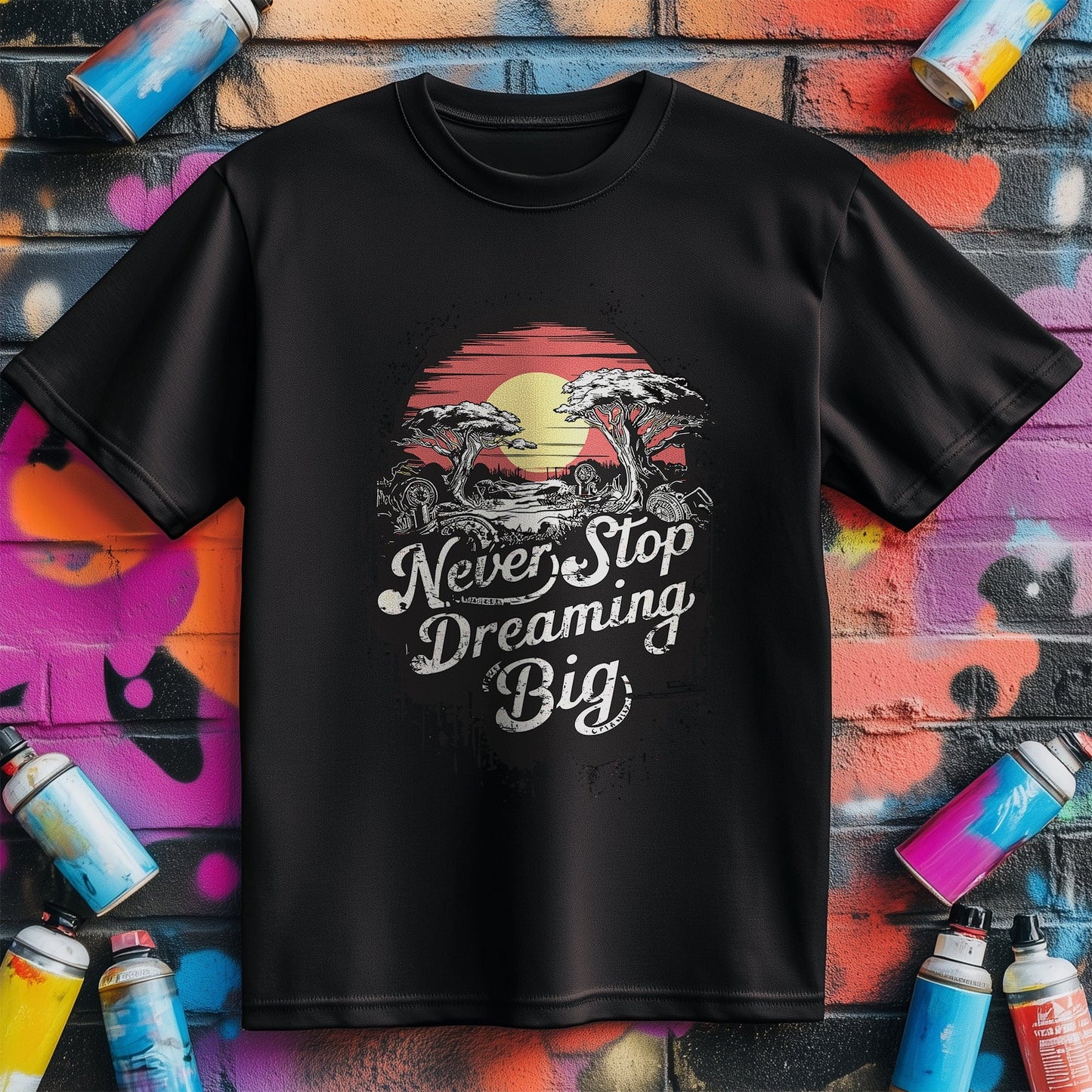 Motivation 6 T-Shirt Dream Big & Never Stop!