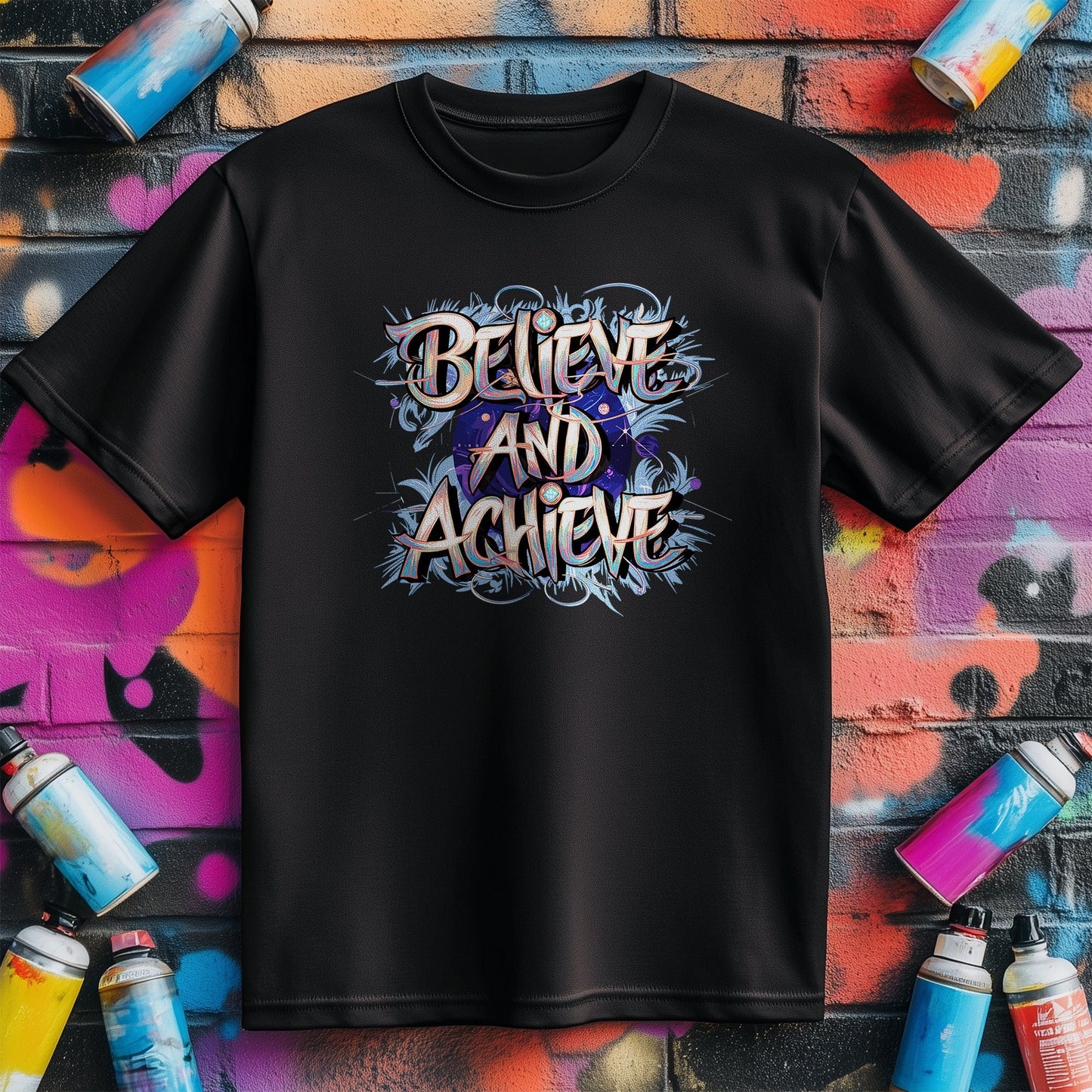 Motivation 50 T-shirt Believe and achieve
