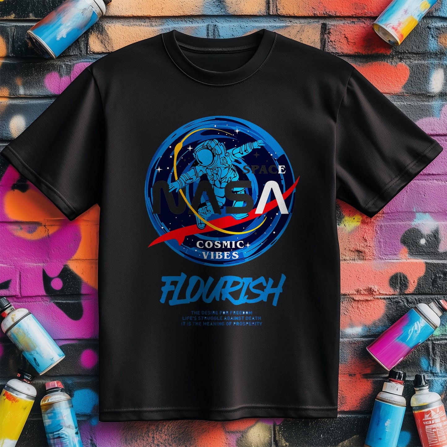 Cosmic Vibes Flourish T-shirt - Out