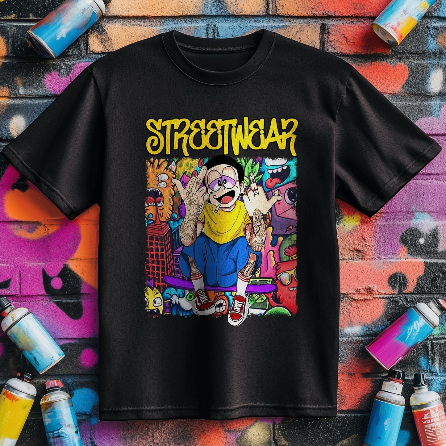 Streetwear Graffiti t-shirt