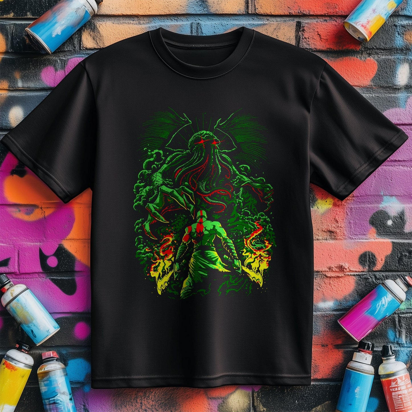 God of Cthulhu Cyborg T-Shirt -