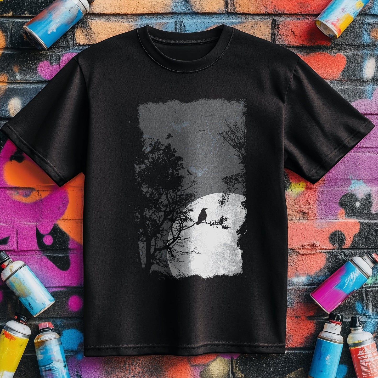 Moonlight Crow T-Shirt - Darkly