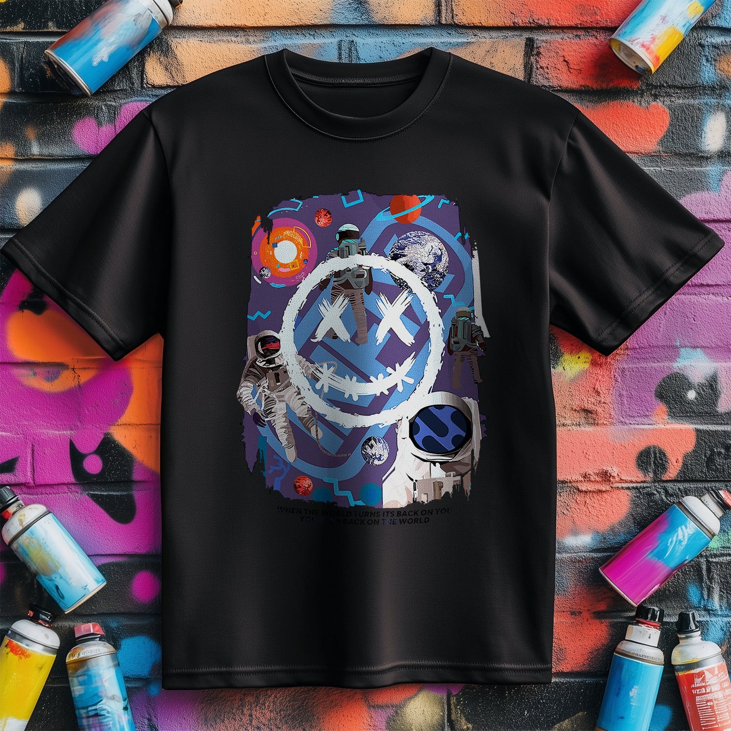 Out of Space Smile T-shirt - Cosmic