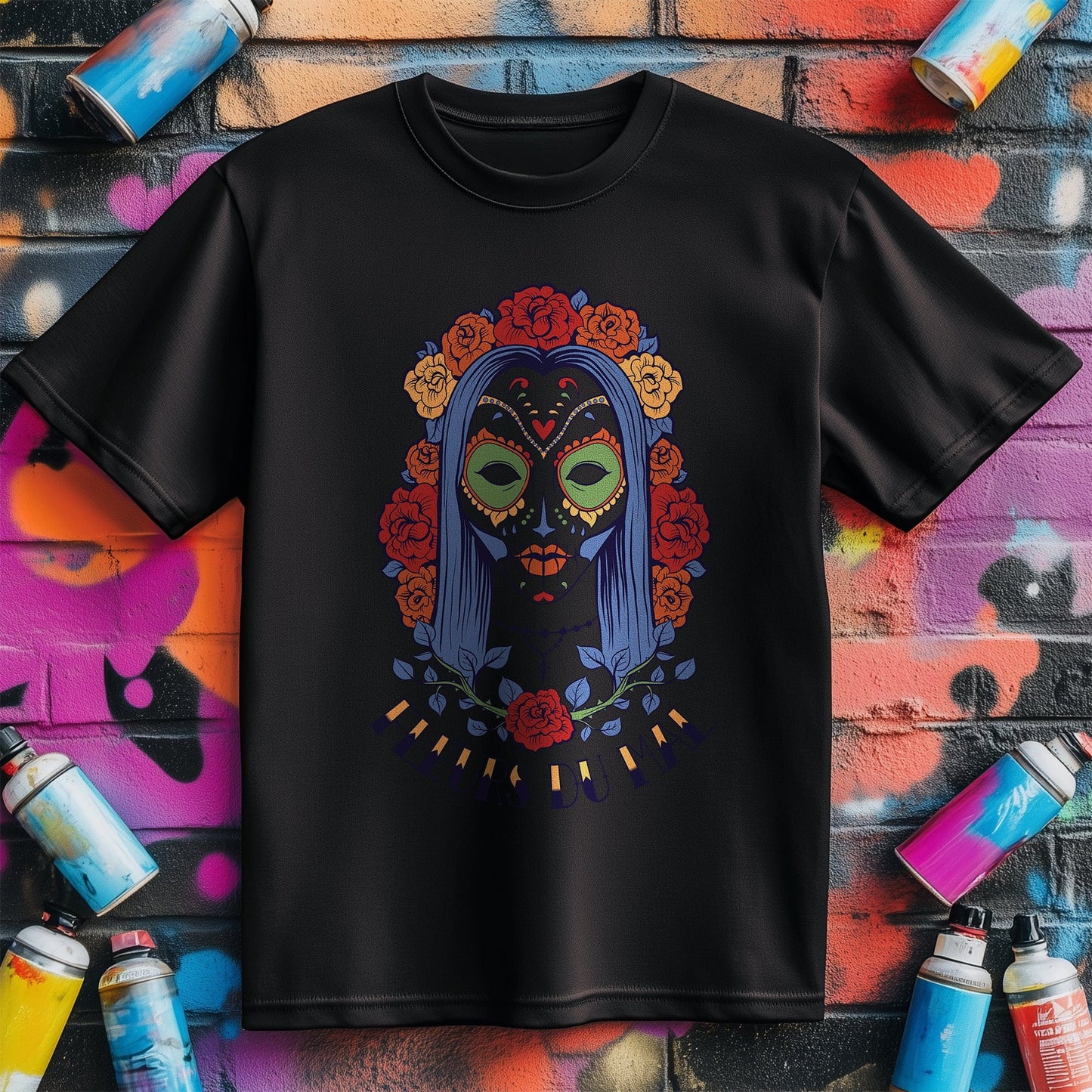 Fleurs Du Mal Sugar Skull T-Shirt -