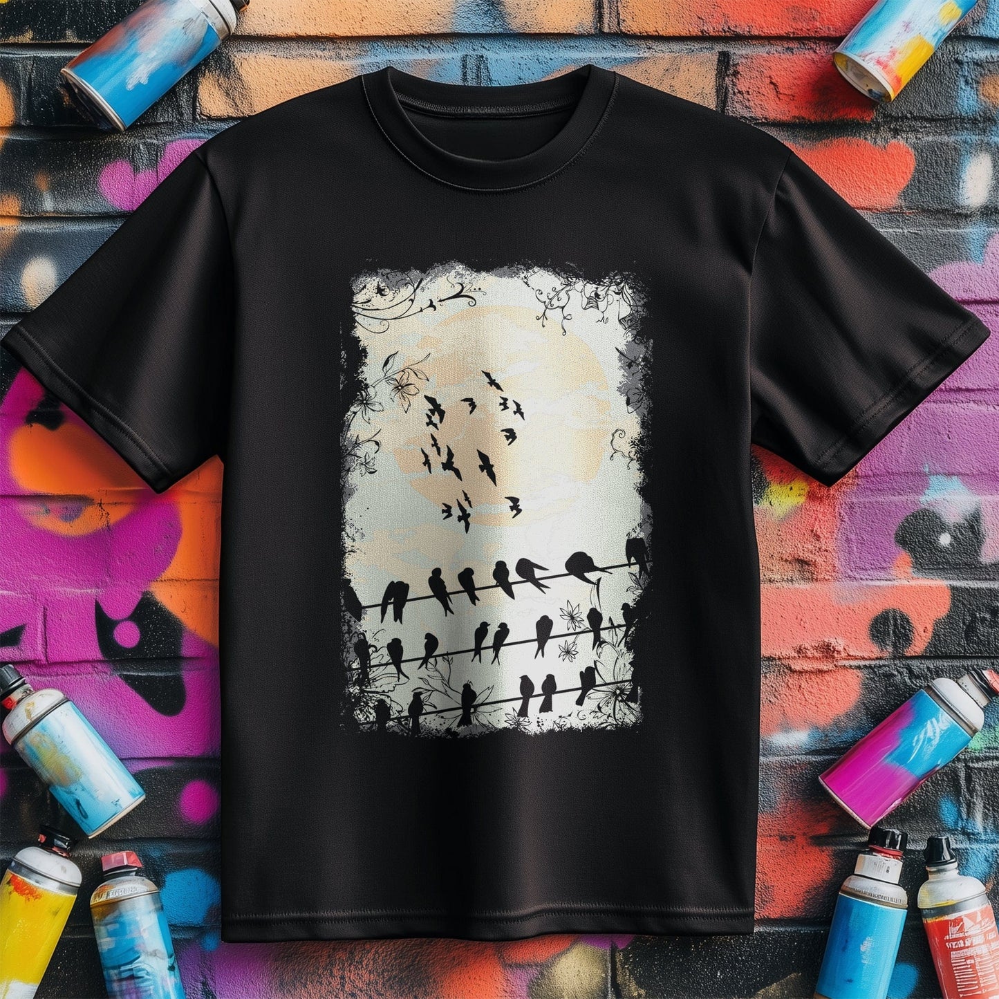 Birds on a Wire T-Shirt - Hilarious
