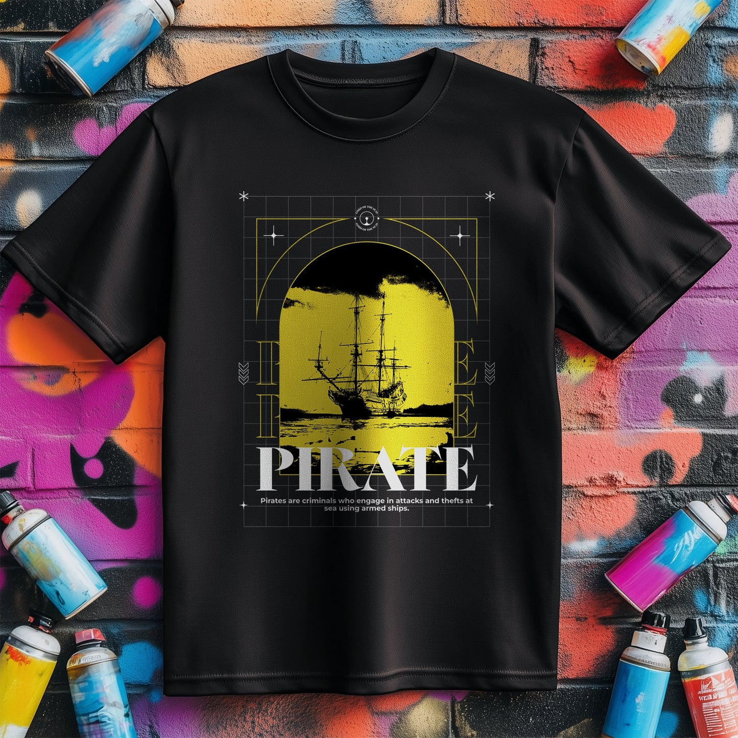 Pirate Window T-Shirt ‚Äì Set Sail for