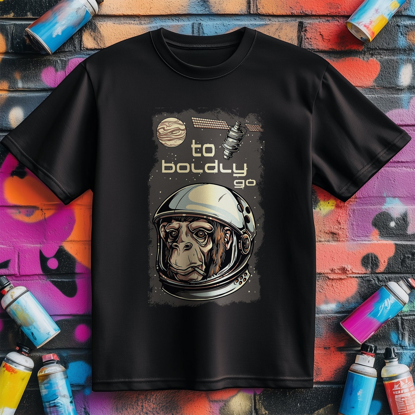To Boldly Go t-shirt - Monkey