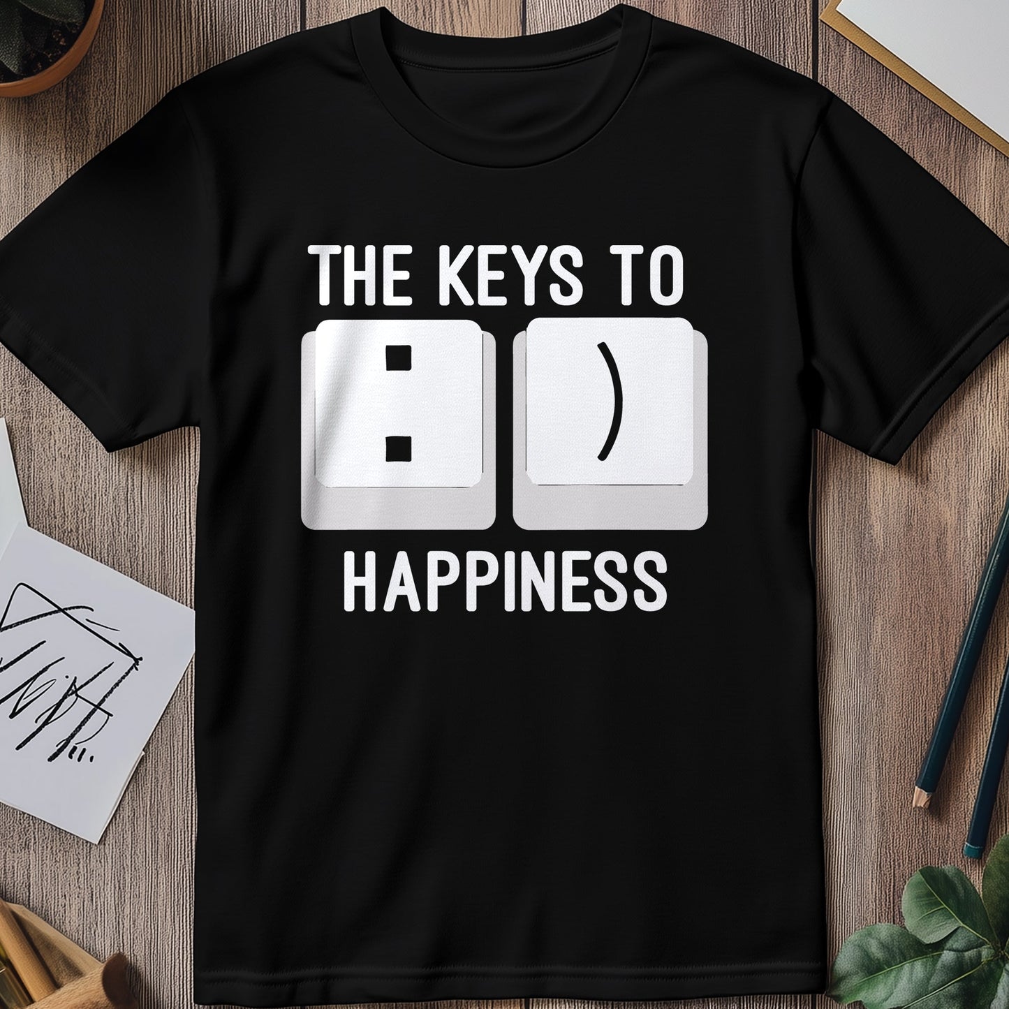 Keys to Happiness T-Shirt - Unlock