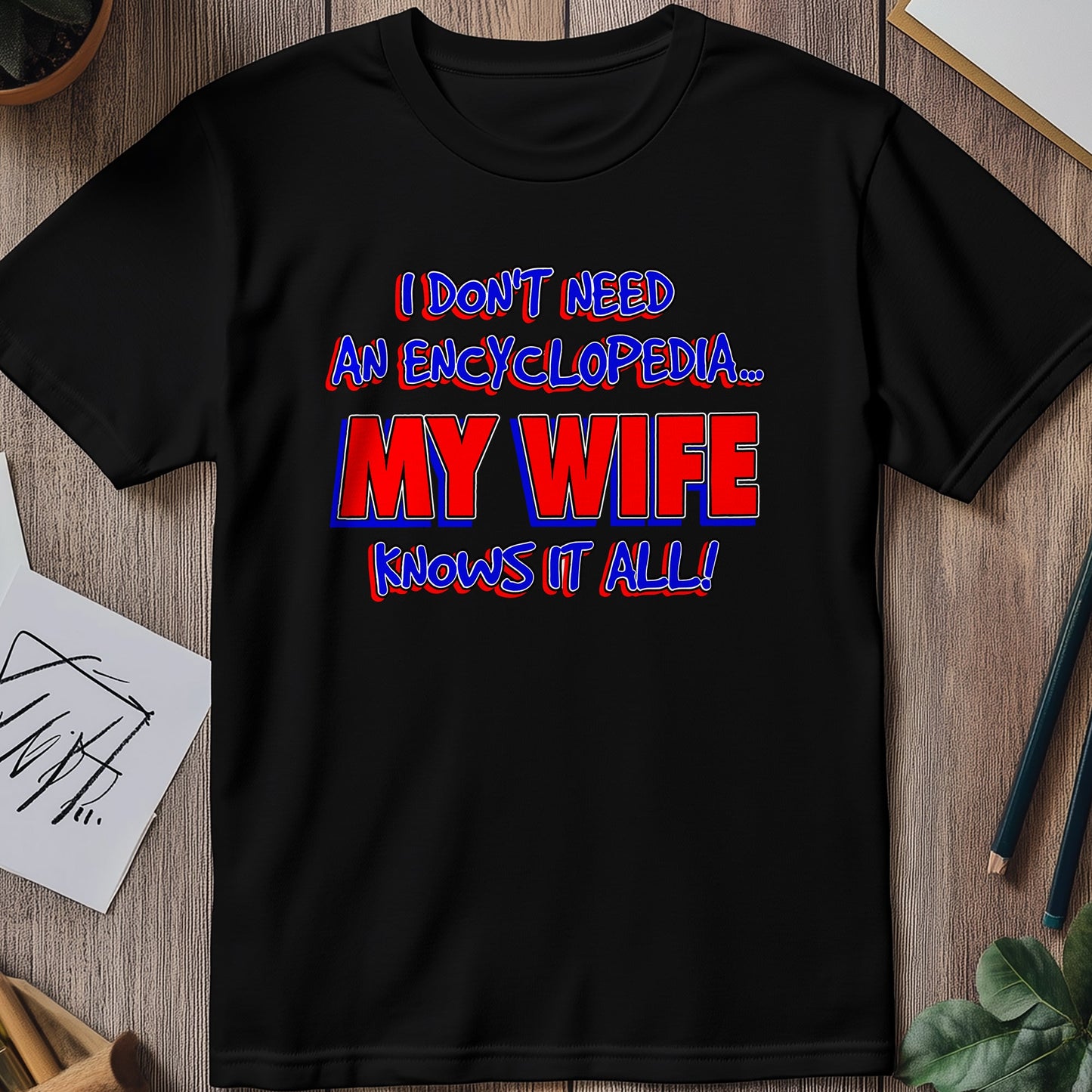 Wife The Walking Encyclopaedia T-Shirt