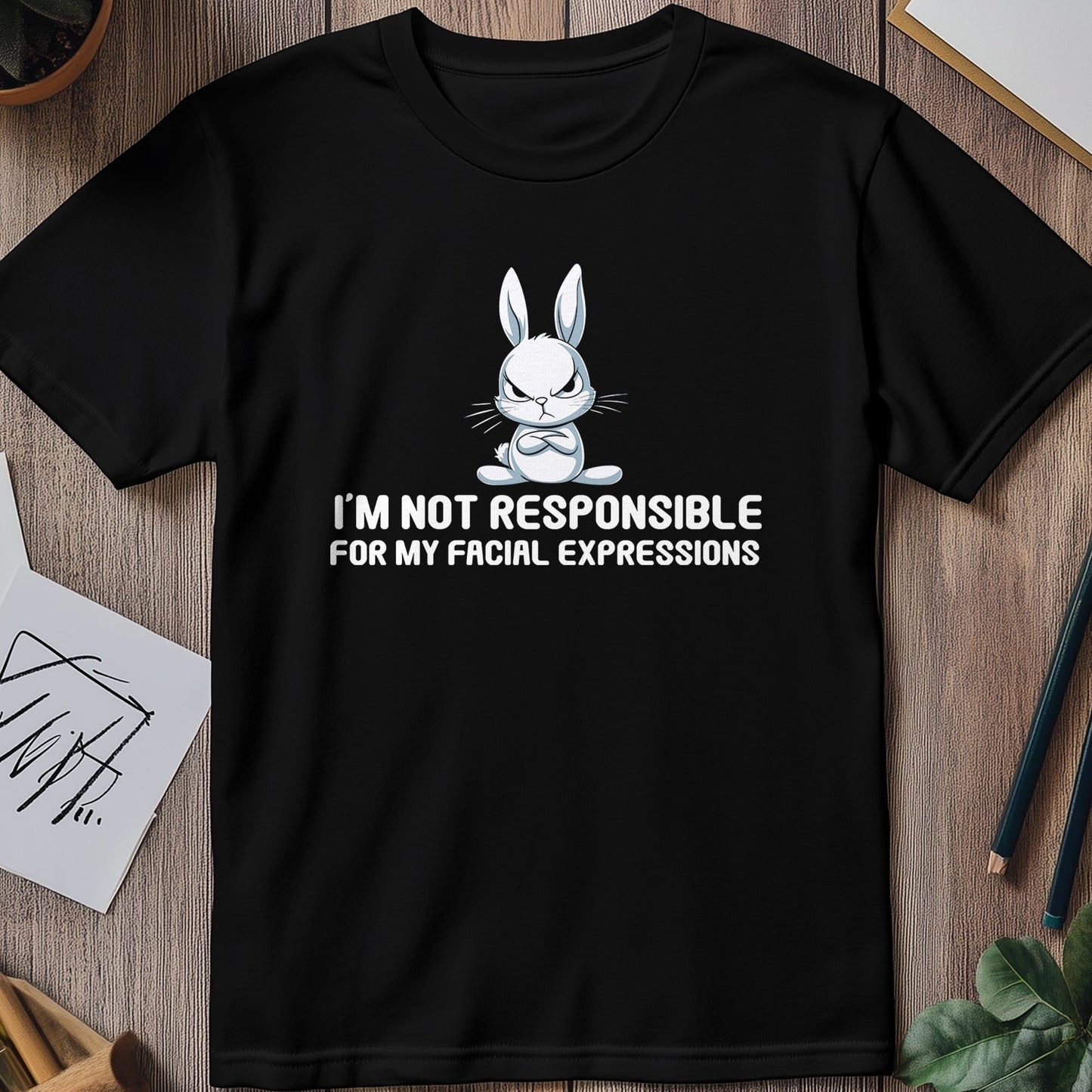Bunny facial expressions T-shirt