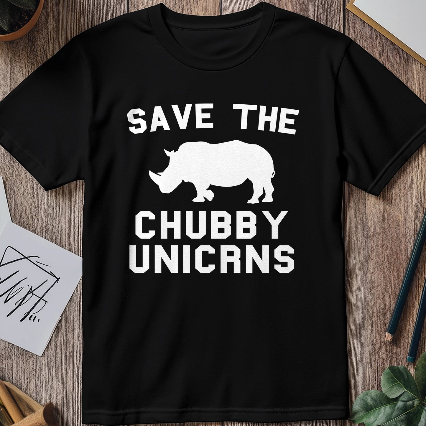 Save Chubby Unicorns T-Shirt - Funny &