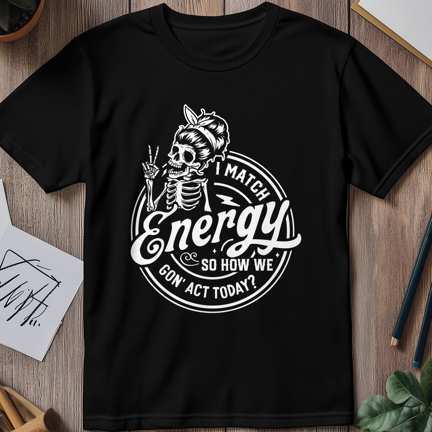 I Match Energy Skeleton T-Shirt