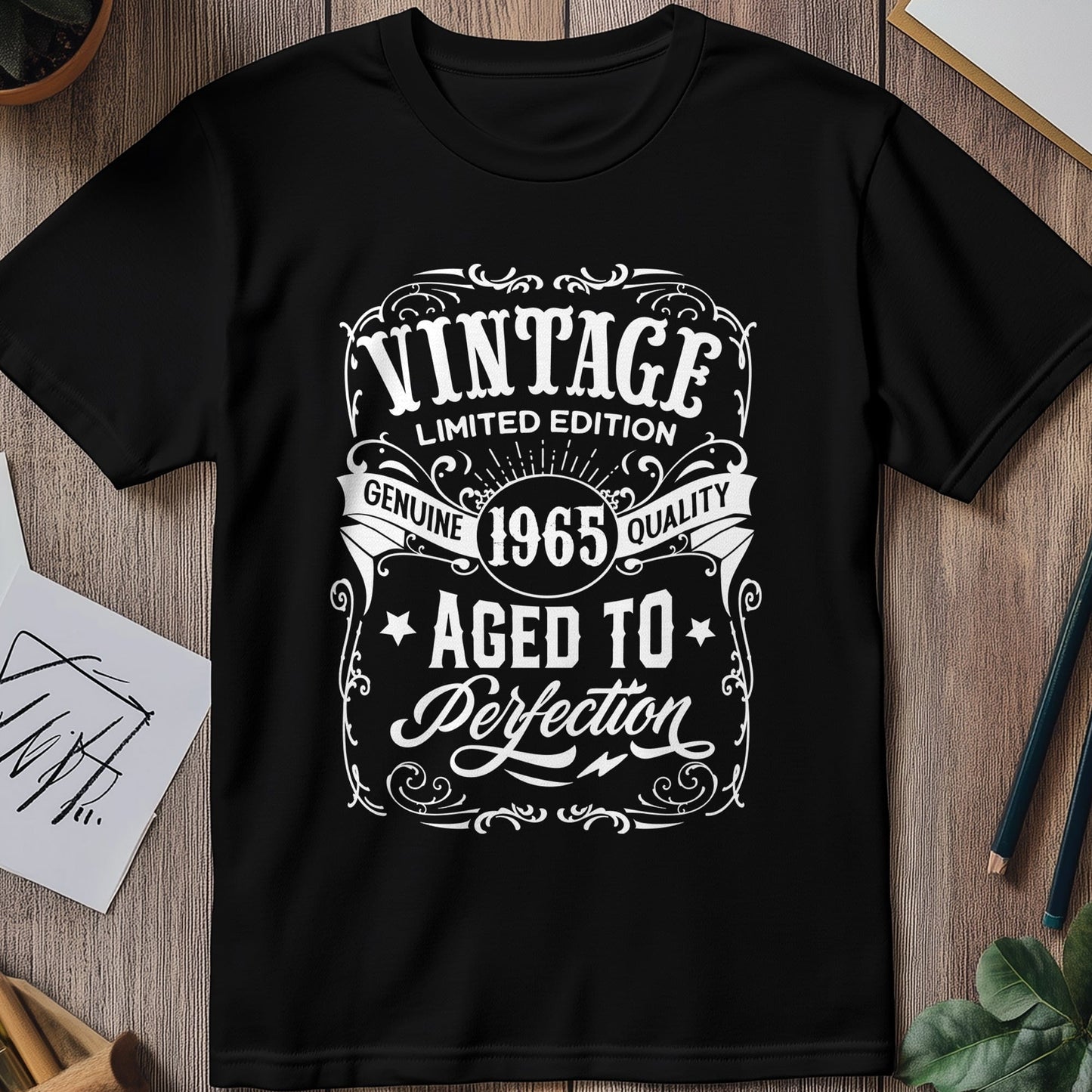 Vintage Aged to Perfection 1965 60th Birthday T-Shirt