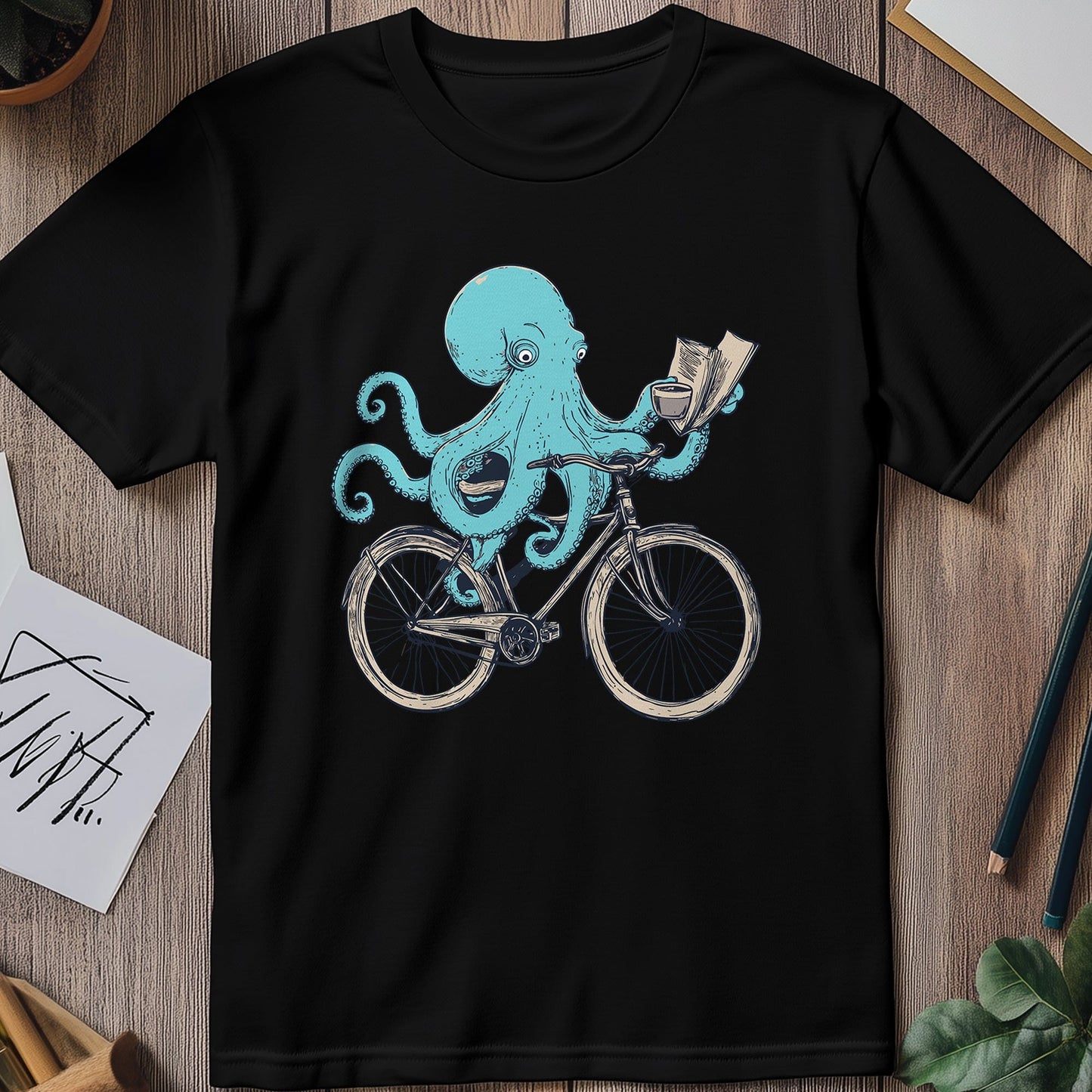 Octobike 1 T-Shirt - Hilarious Octopus