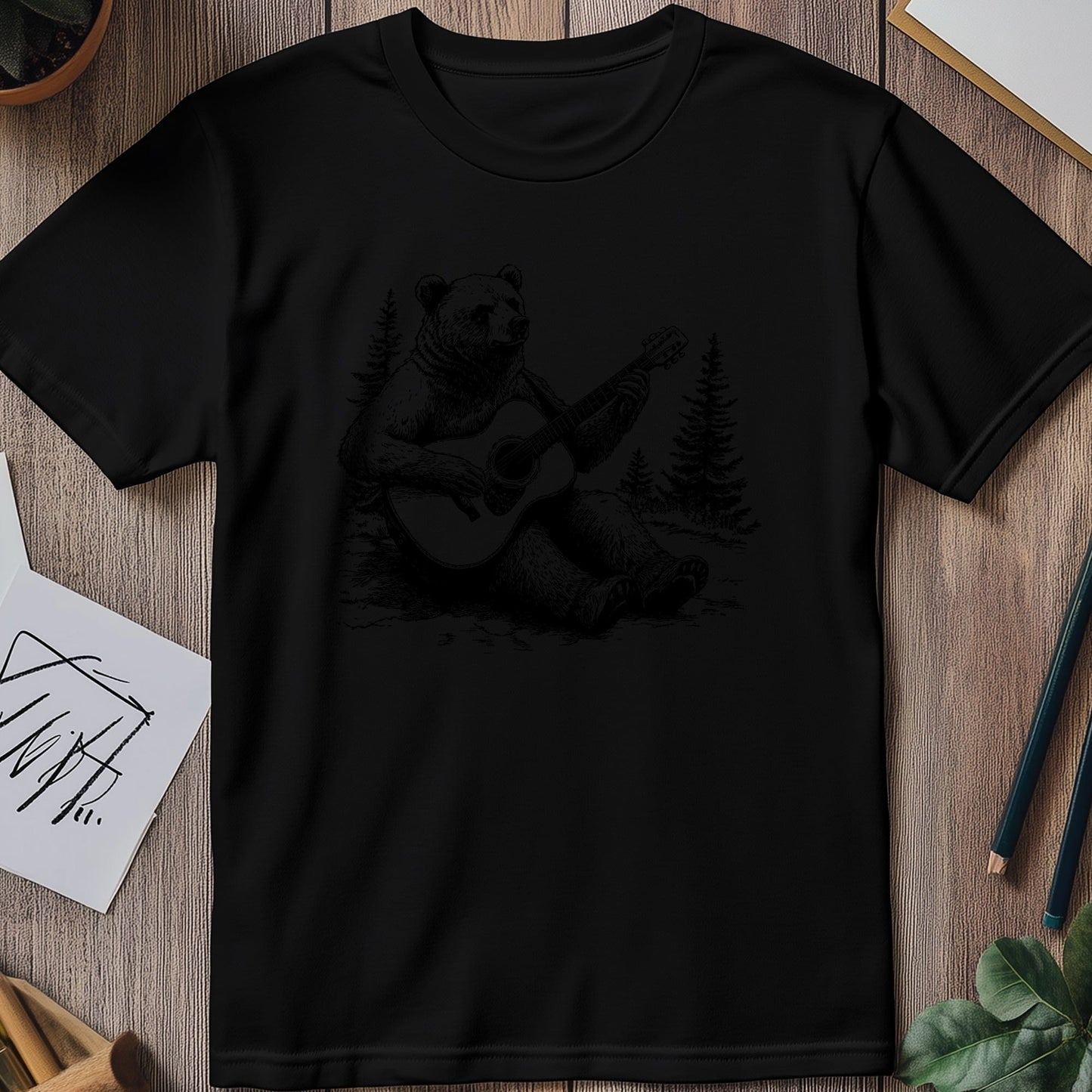 Bear Guitar 2 t-shirt - Rockin' Bear