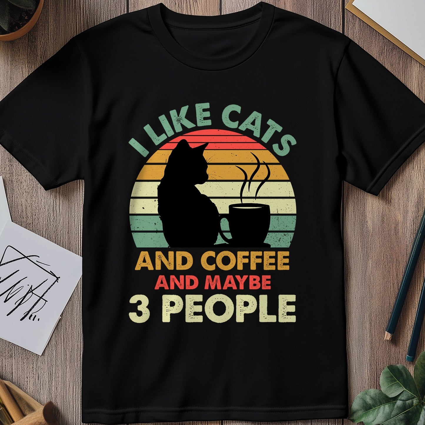 I Like Cats And Coffee t-shirt