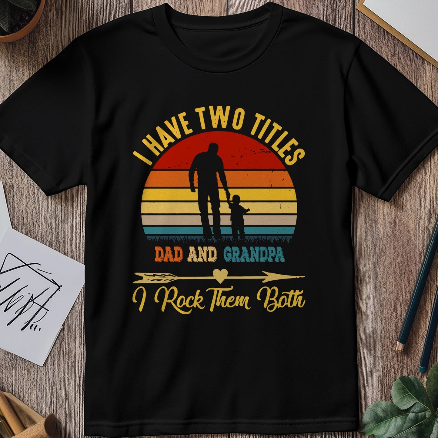 Dad-Grandad-Rock-1 Funny T-shirt: