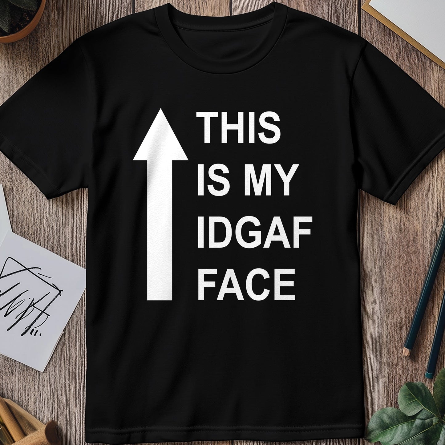 IDGAF Face T-Shirt - Unisex &