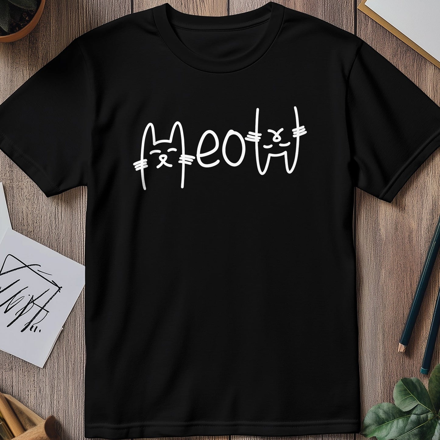 Meow Text Effect T-Shirt