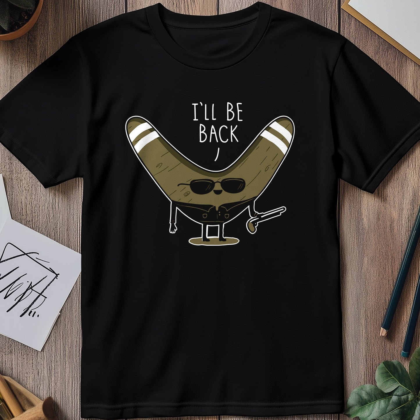 I'll Be Back Boomerang T-Shirt