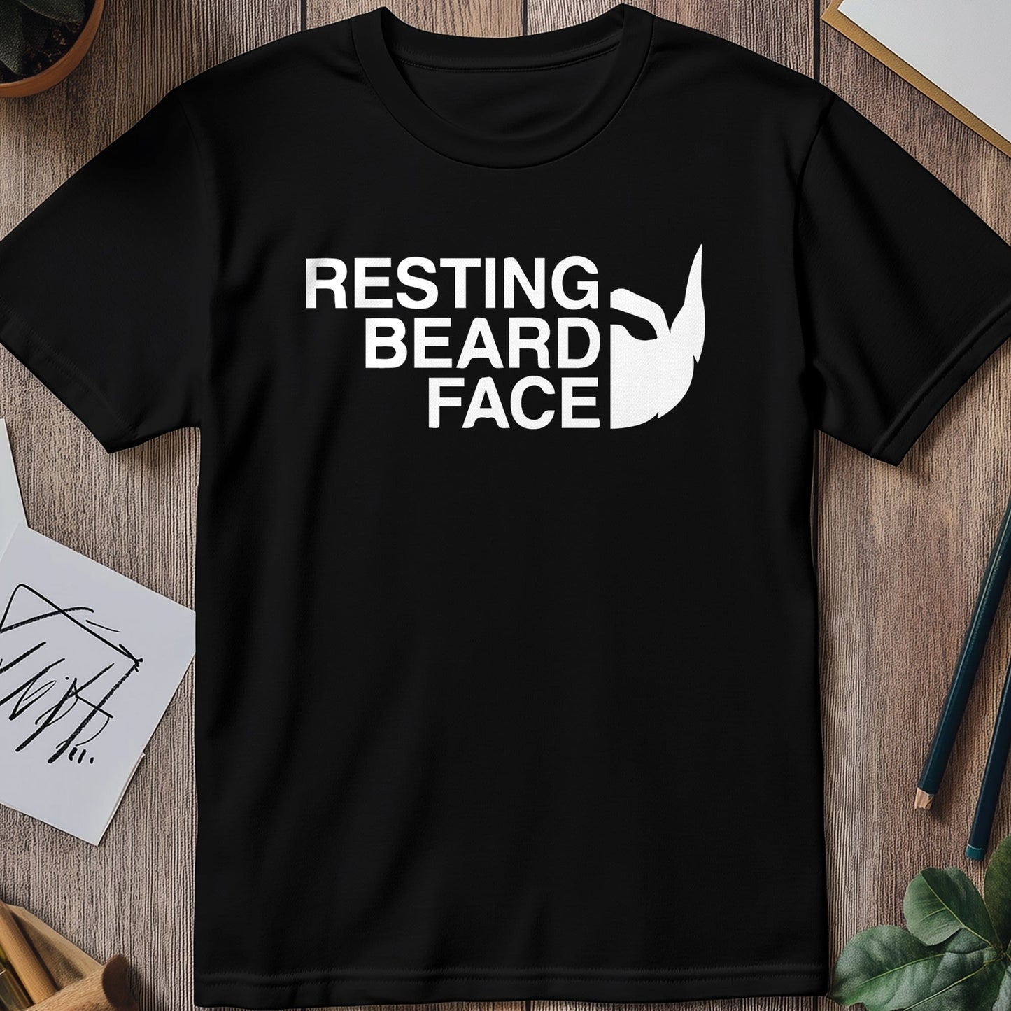 Resting Beard Face 4 T-shirt
