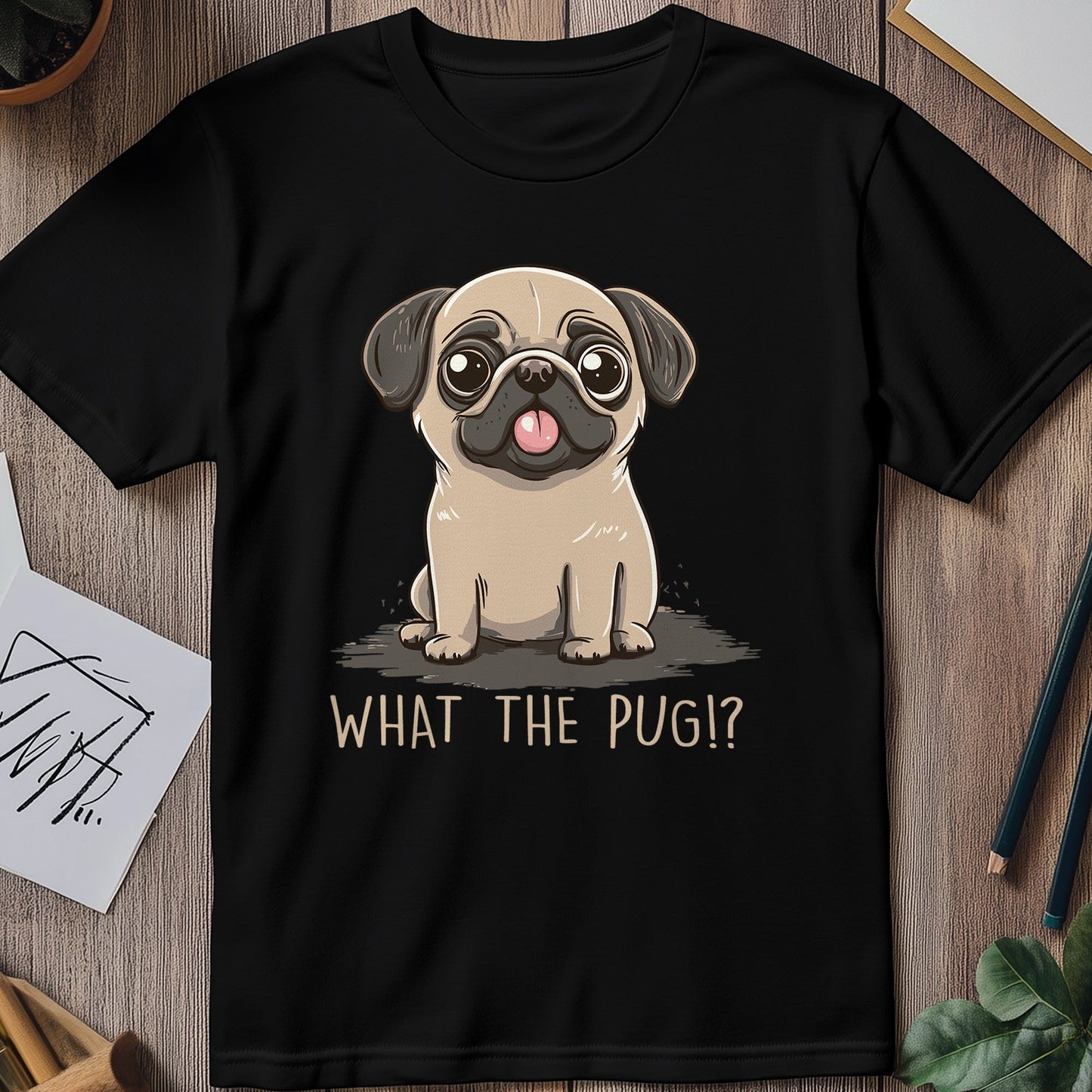 What the Pug?  T-shirt