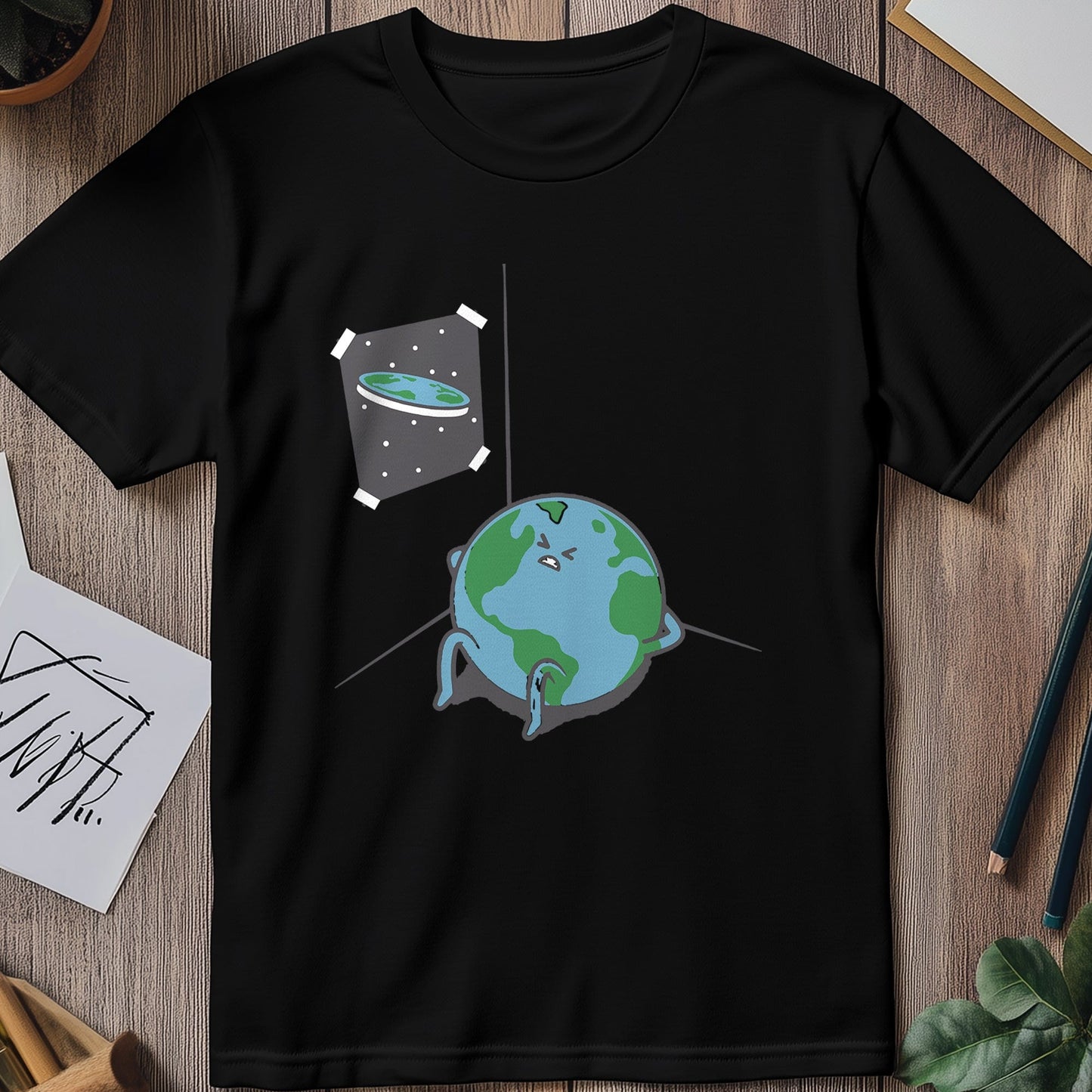 Flat Earth Goals T-Shirt ‚Äì Join the