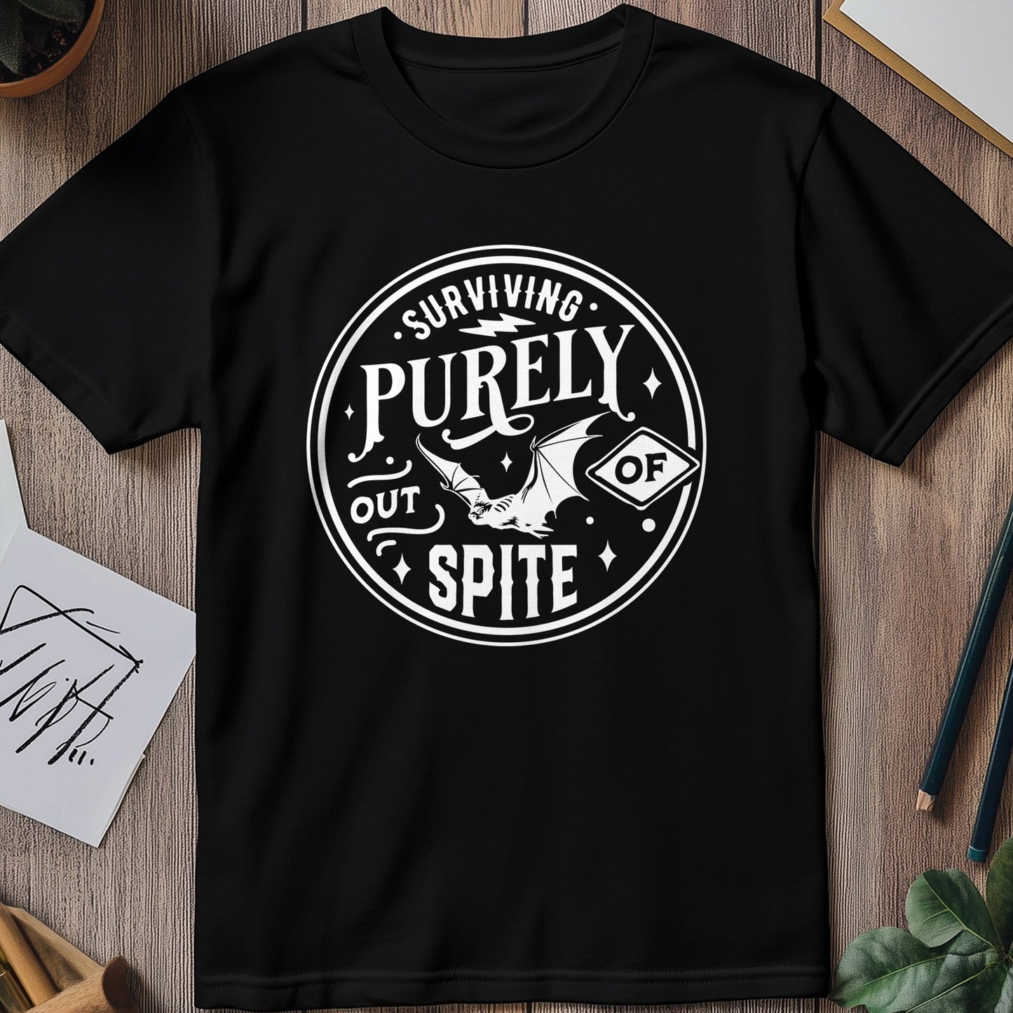 Purely Out Of Spite Bat T-shirt