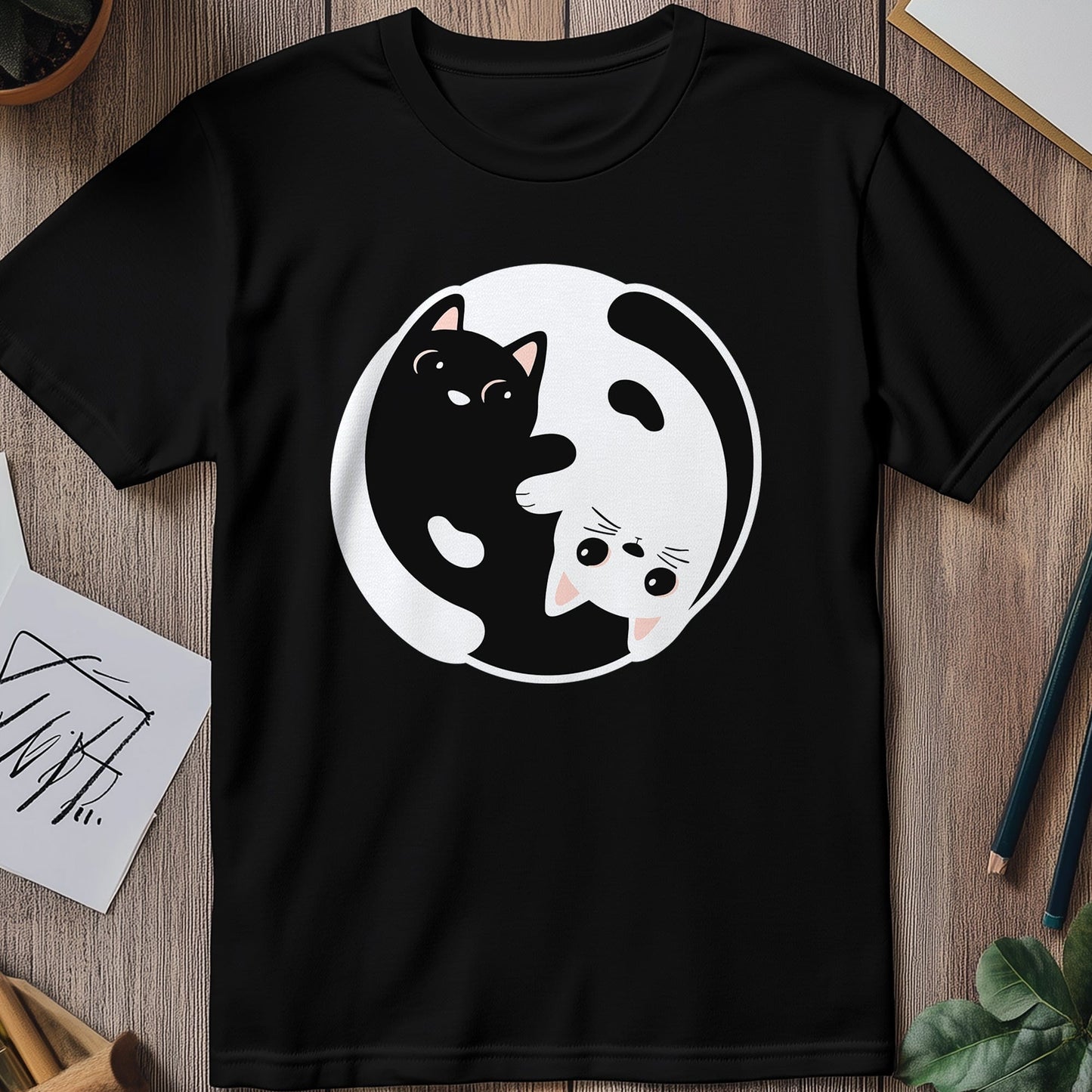 Yin Yang Cats 3 T-Shirt - Purr-fect