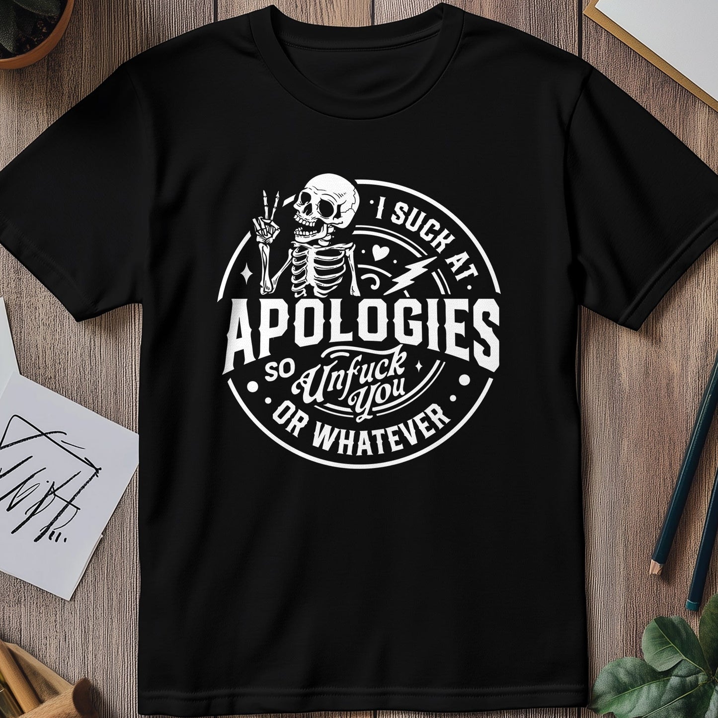 Apologizes Skeleton T-Shirt