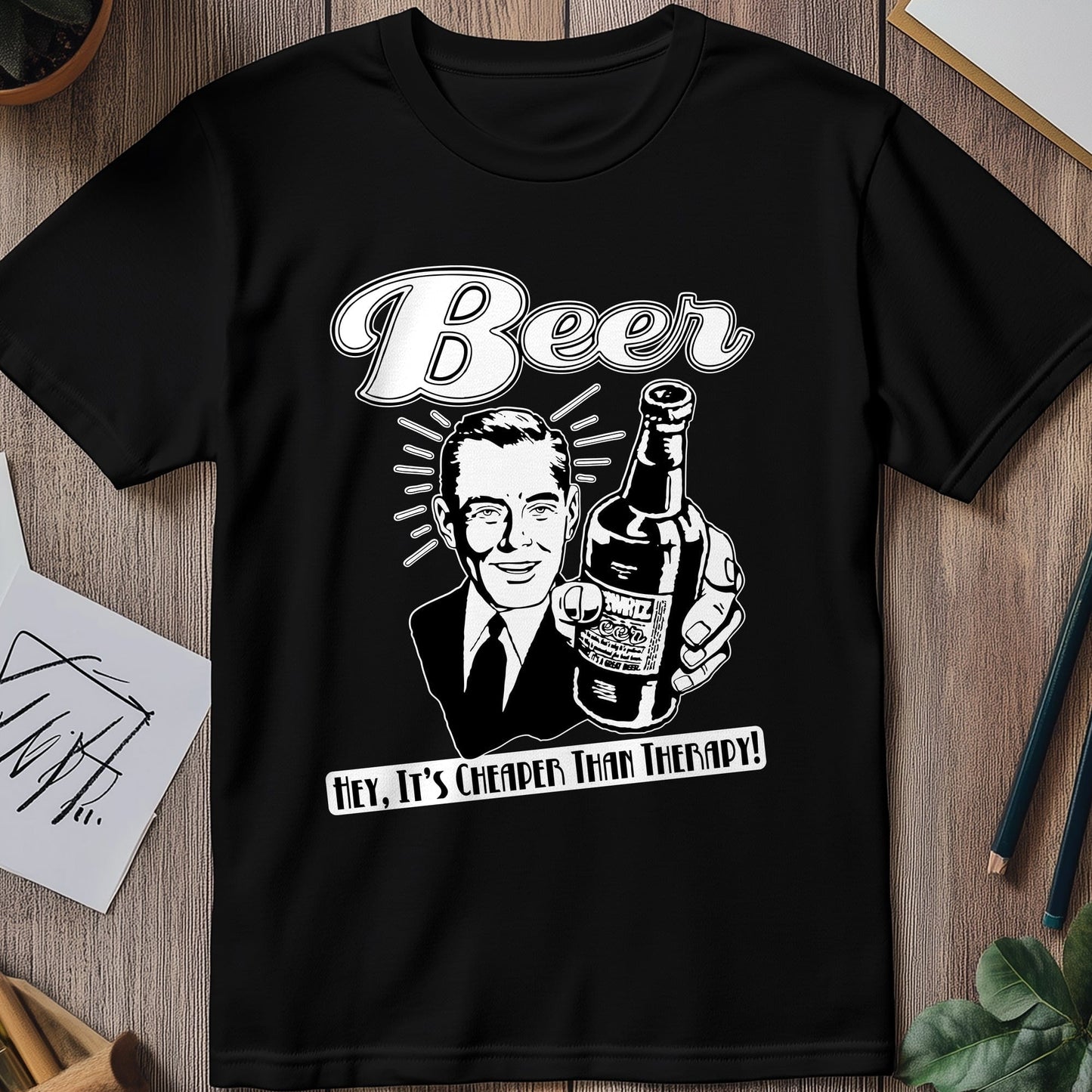 Beer Therapy T-Shirt - Sip Happens!